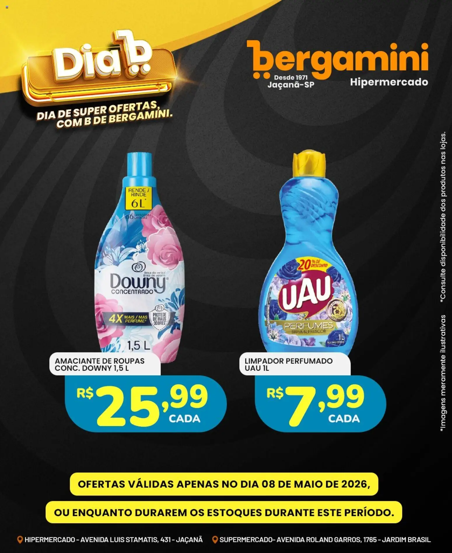 Supermercado Bergamini Folheto - válido de 08.05.2026 | Página: 18 | Produtos: Amaciante de roupas, Maiô, Roupas, Amaciante