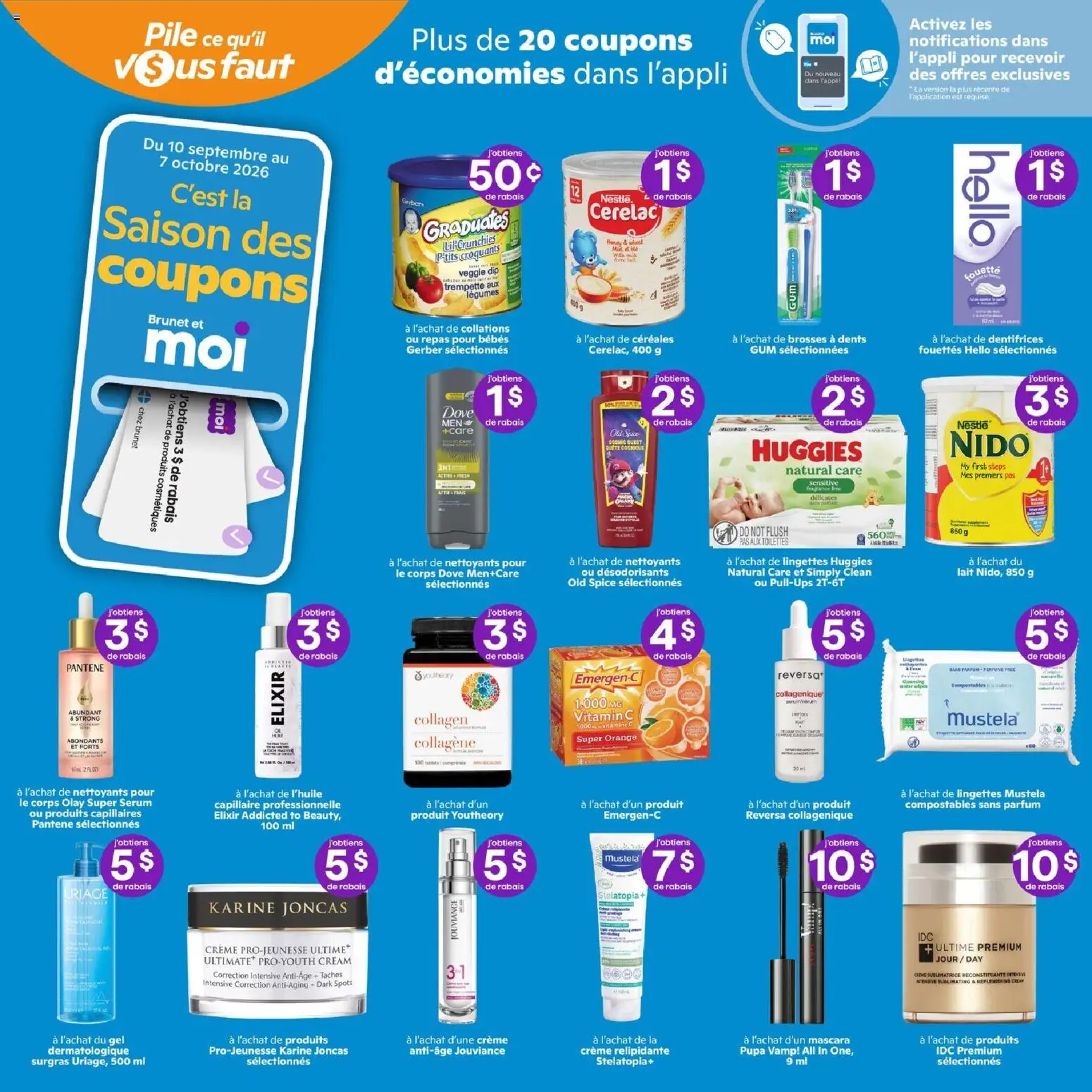 Brunet flyer valid from Sep 10, 2026 | Page: 10 | Products: Cream, Fragrance, Honey, Legumes