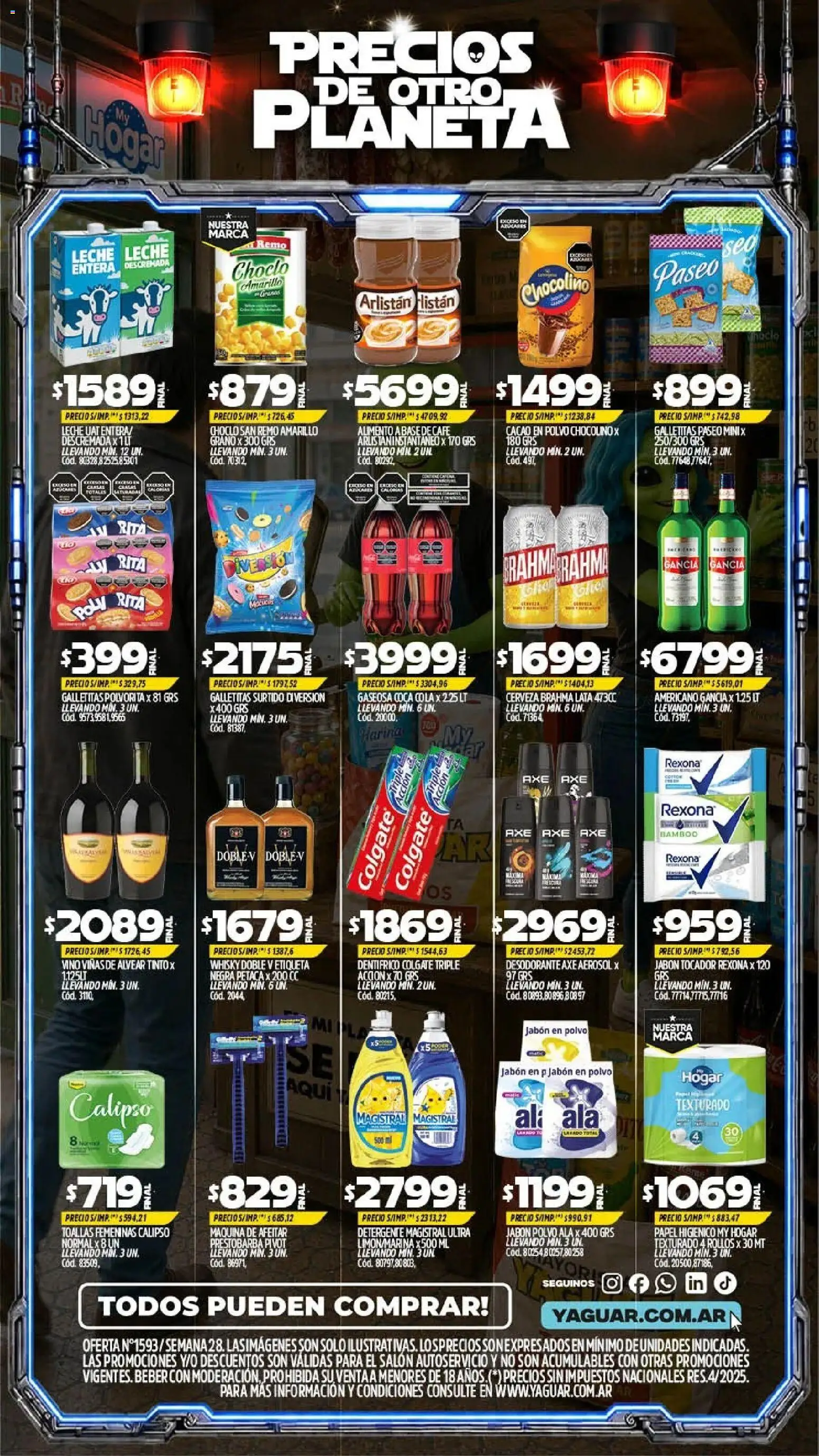 Yaguar - Oferta Semanal Mar del Plata │ válido desde el 06/07/2026 | Página: 2 | Productos: Whisky, Maquina de afeitar, Choclo, Cerveza