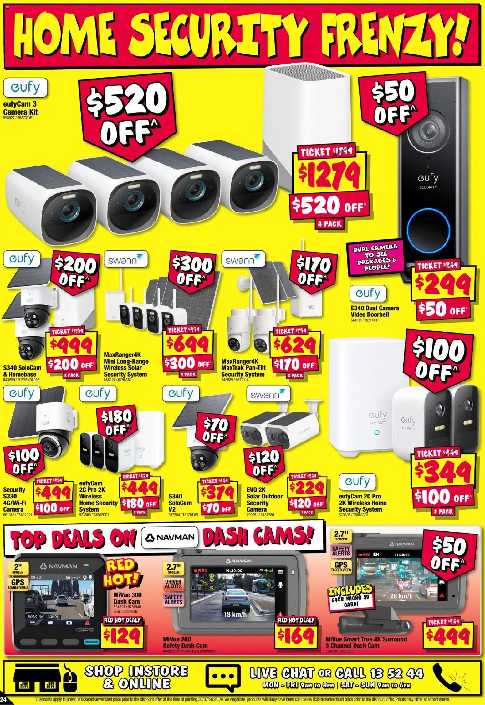 JB Hi-Fi catalogue - valid from 13/08/2026 | Page: 24 | Products: Home camera, Doorbell, Camera, Screen