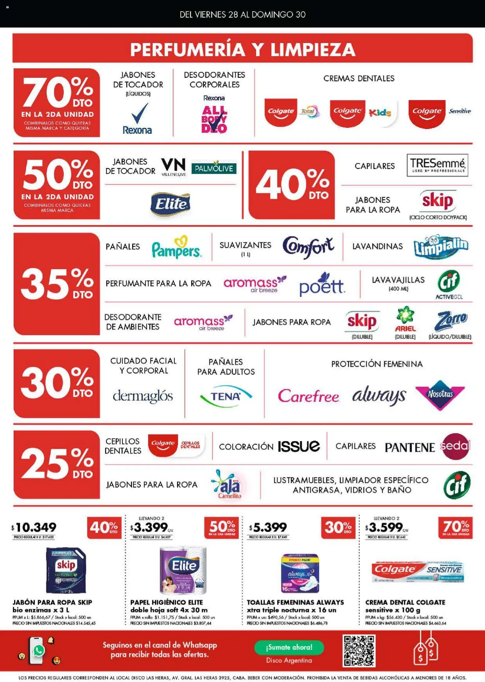 Disco ofertas │ válido desde el 27/08/2026 | Página: 6 | Productos: Papel higiénico, Ropa, Pañales, Crema