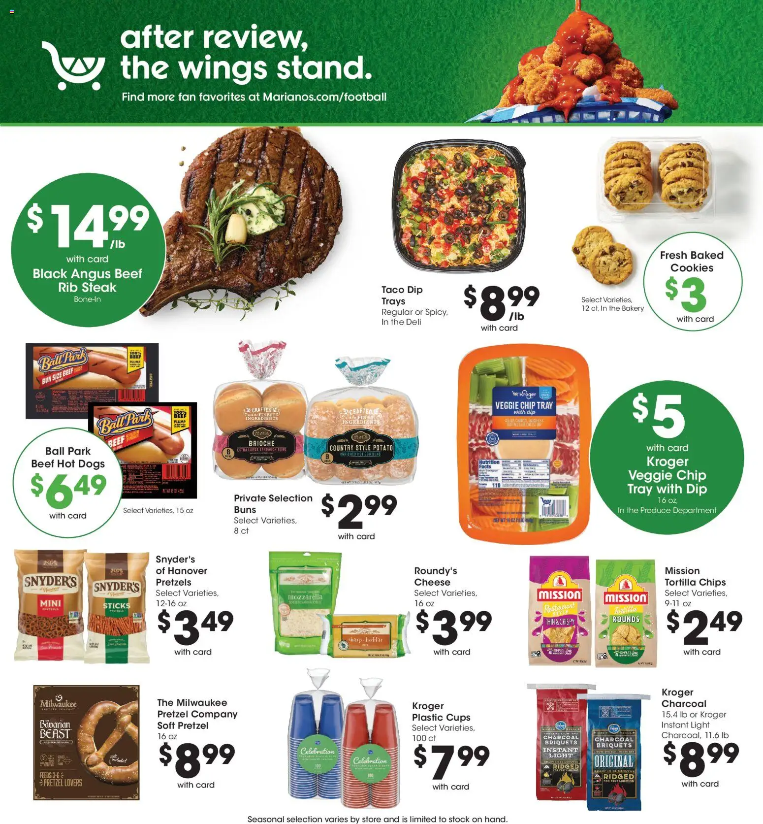Mariano's Weekly Ad - valid from 09/16/2026 | Page: 8 | Products: Charcoal, Cheese, Beef, Chips
