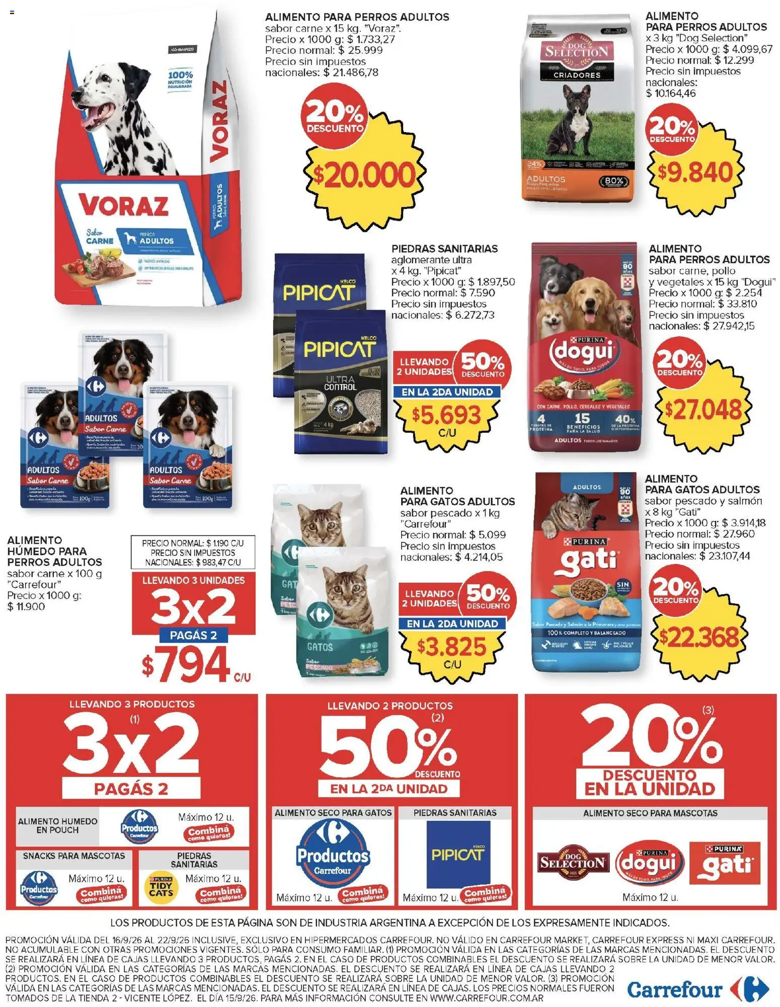 Carrefour - Carrefour Hiper Ofertas │ válido desde el 16/09/2026 | Página: 20 | Productos: Sobre, Pollo, Pescado, Té