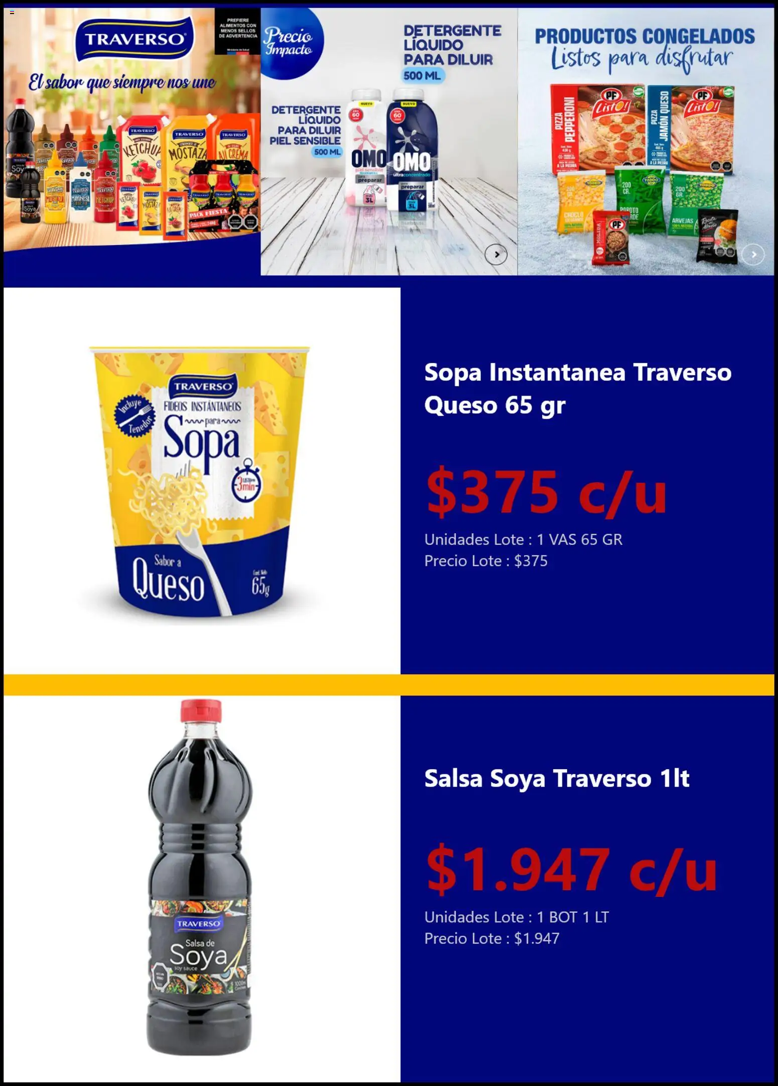 La Oferta ofertas  │ válido desde el 31.03.2026 | Página: 3 | Productos: Sopa, Tenedor, Detergente, Fideos
