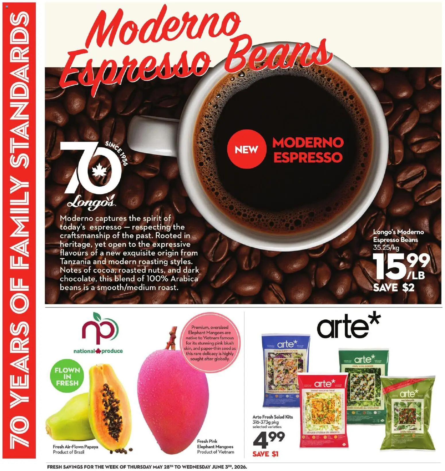 Longo's flyer valid from 28.05.2026 | Page: 10 | Products: Salad, Blush