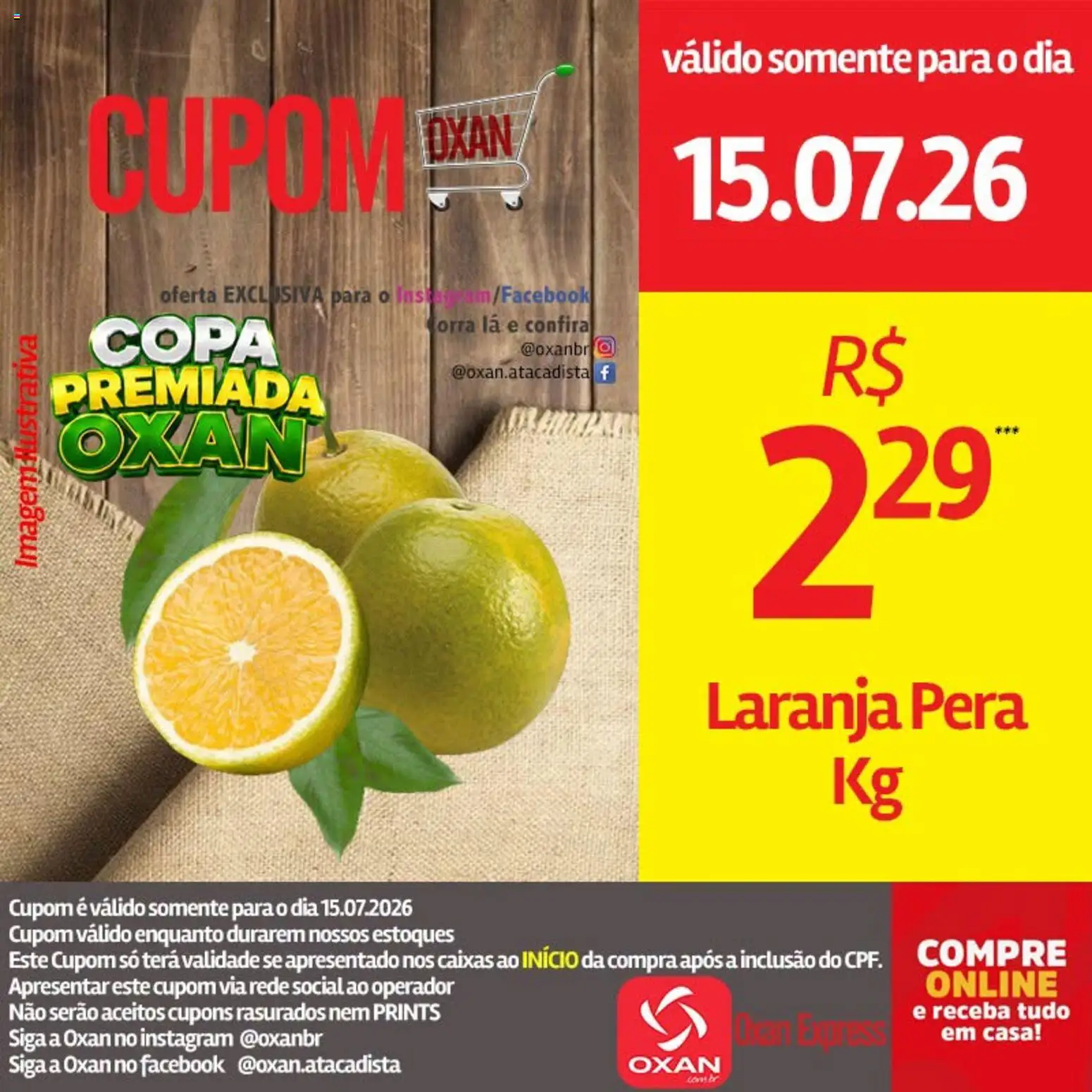 Oxan Atacadista Folheto - válido de 15/07/2026 | Página: 11 | Produtos: Pera, Copa