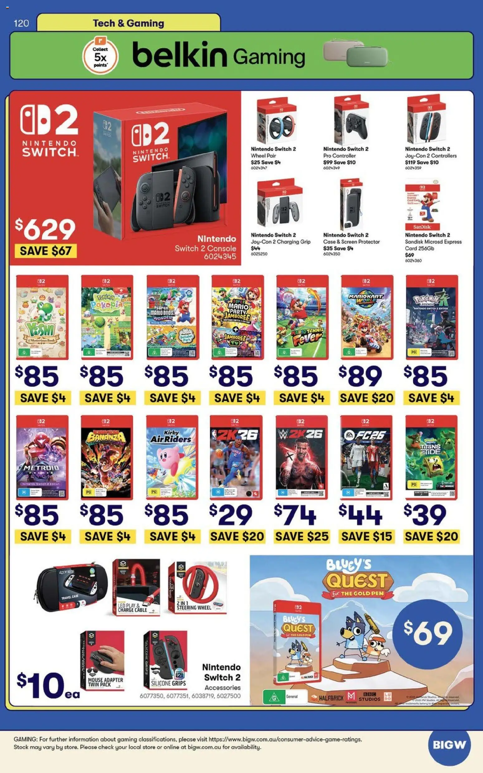 Big W catalogue - valid from 09.06.2026 | Page: 120 | Products: Accessories, Controller, Cable, Screen