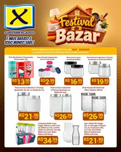 X Supermercados ofertas Festival do Bazar - Pré-Visualização do folheto da loja X Supermercados, válido de 18/09/2026