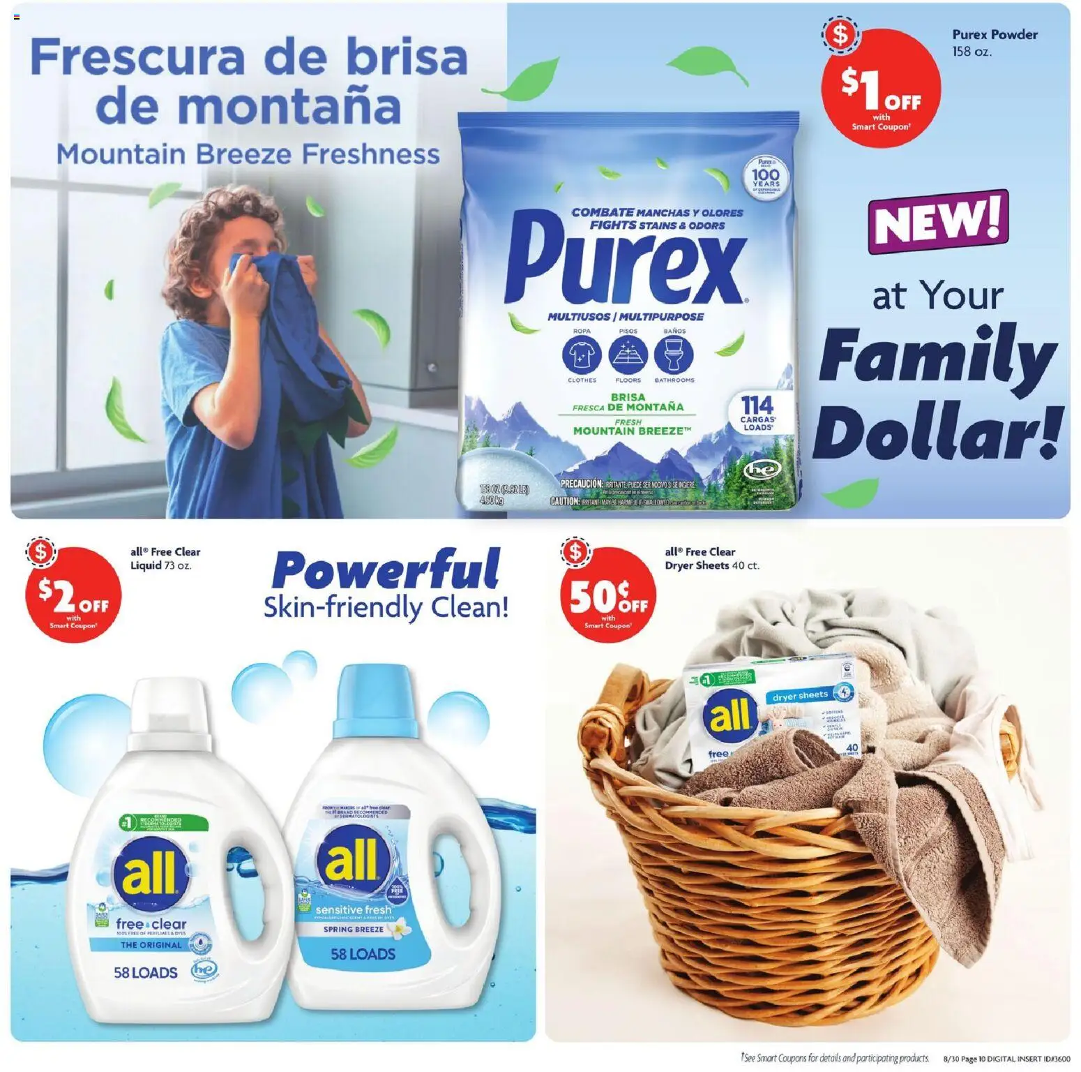 Family Dollar Weekly Ad - valid from 08/30/2026 | Page: 11 | Products: Powder, Clothes, Dryer