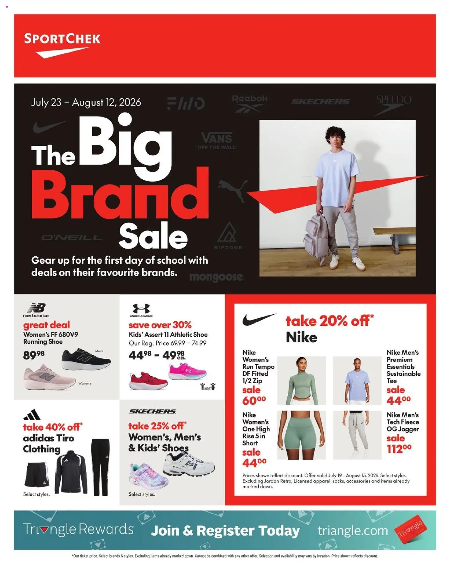 Sport Chek flyer from Jul 23, 2026 > online preview catalogue cover