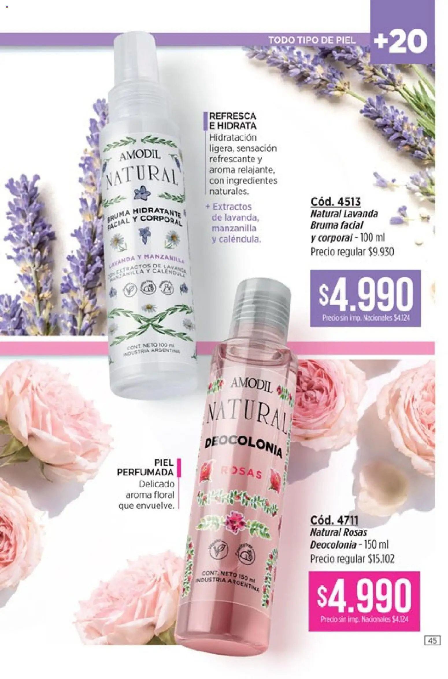 Catálogo Amodil Campaña 16 │ válido desde el 19/09/2026 | Página: 45 | Productos: Ingredientes, Bruma