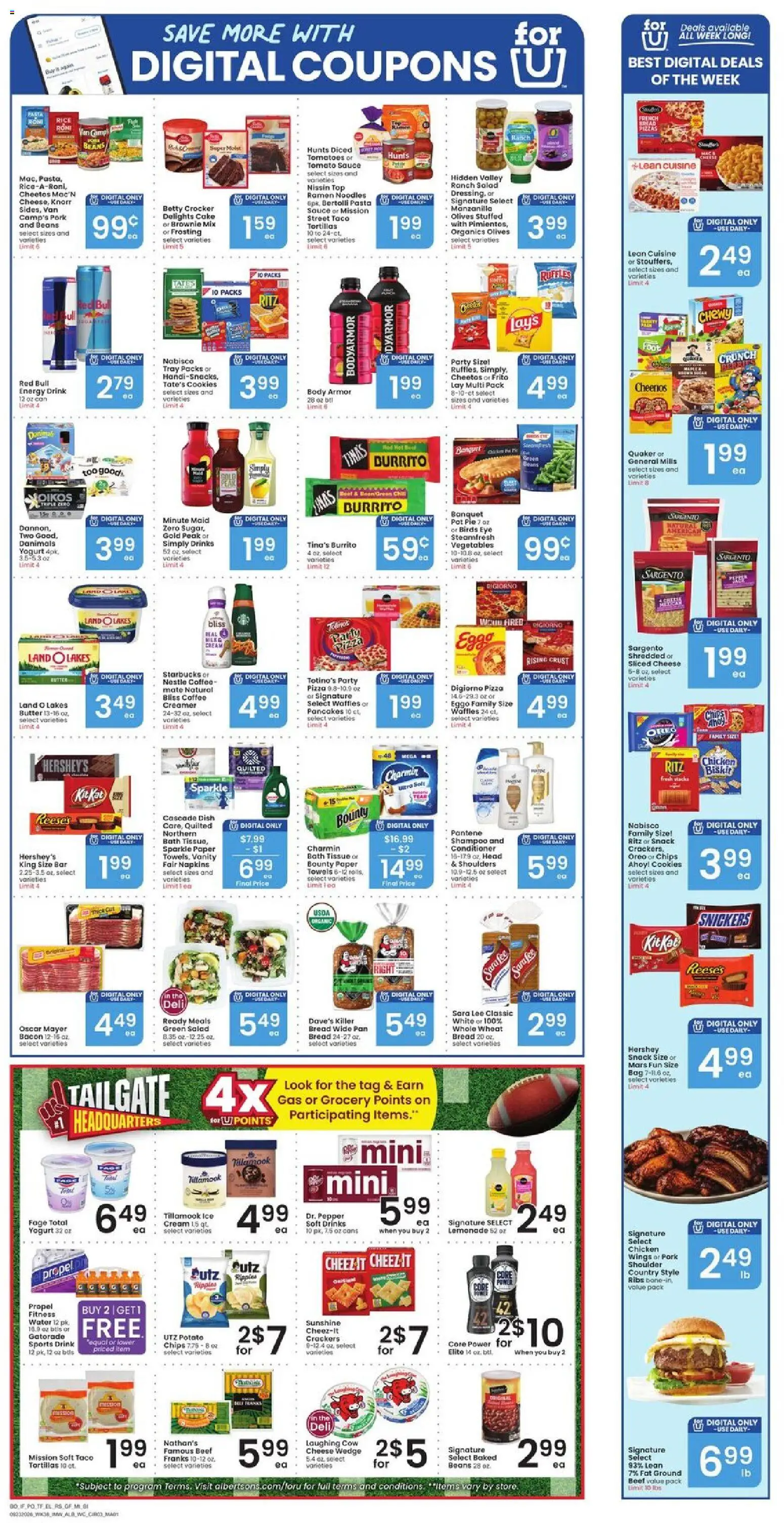 Albertsons Weekly Ad - valid from 09/23/2026 | Page: 4 | Products: Crackers, Conditioner, Cheese, Rice