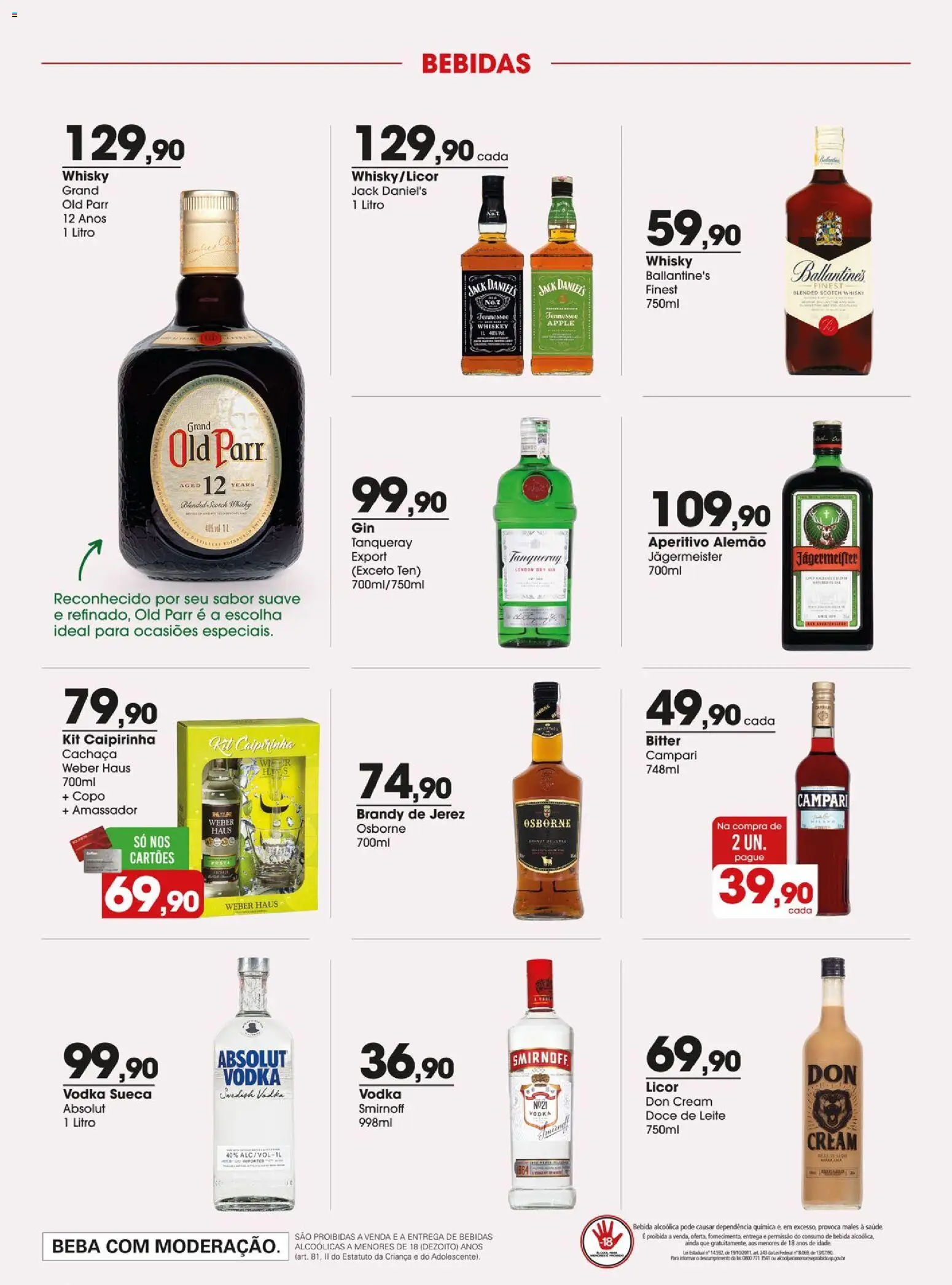 Zaffari Folheto - válido de 28/07/2026 | Página: 20 | Produtos: Leite, Vodka, Bebida, Doce de leite