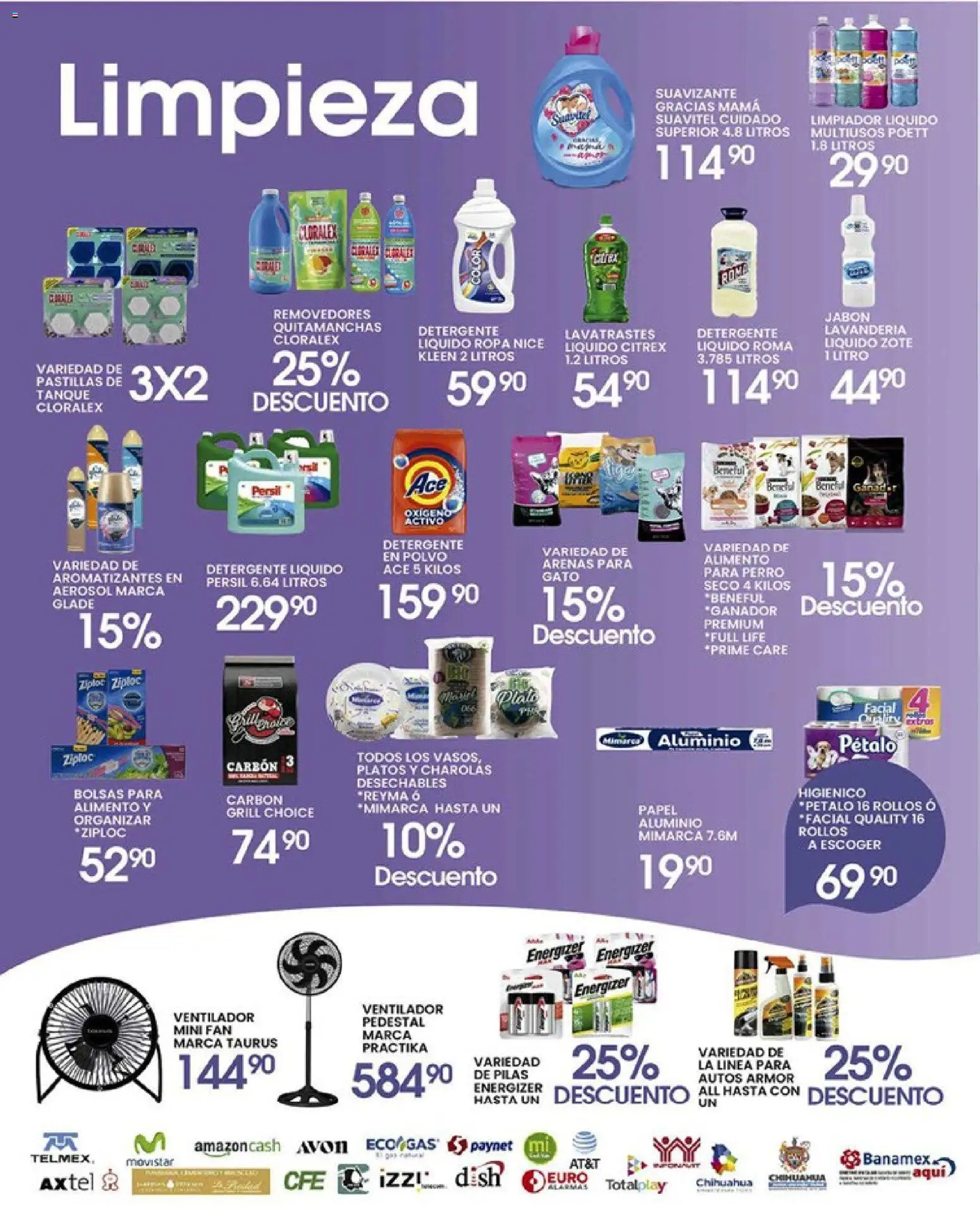 Nuevas ofertas de Alsuper válidas en toda la República Mexicana desde el 15.12.2026. ¡Encuentra las mejores ofertas en Alsuper folleto Chihuahua-Ciudad! | Página: 5 | Productos: Detergente, Ventilador, Suavizante, Ropa
