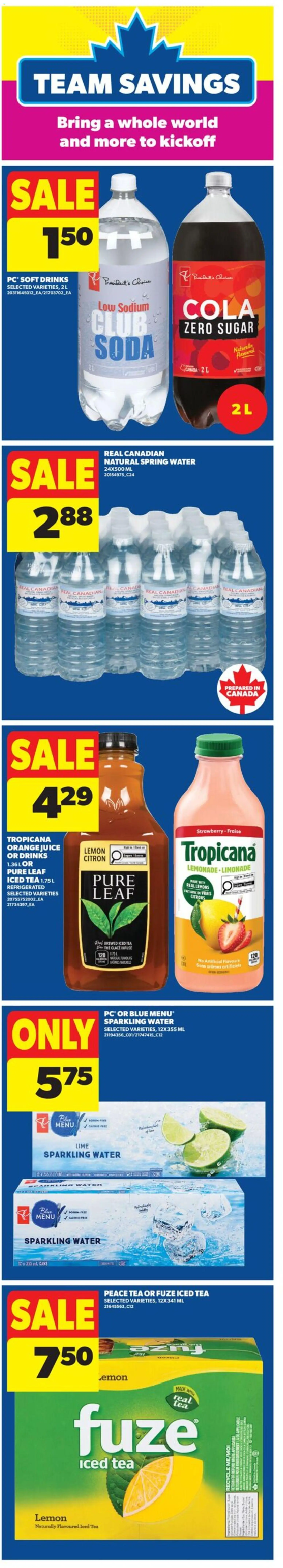 Real Canadian Superstore flyer valid from Jul 9, 2026 | Page: 7 | Products: Tea