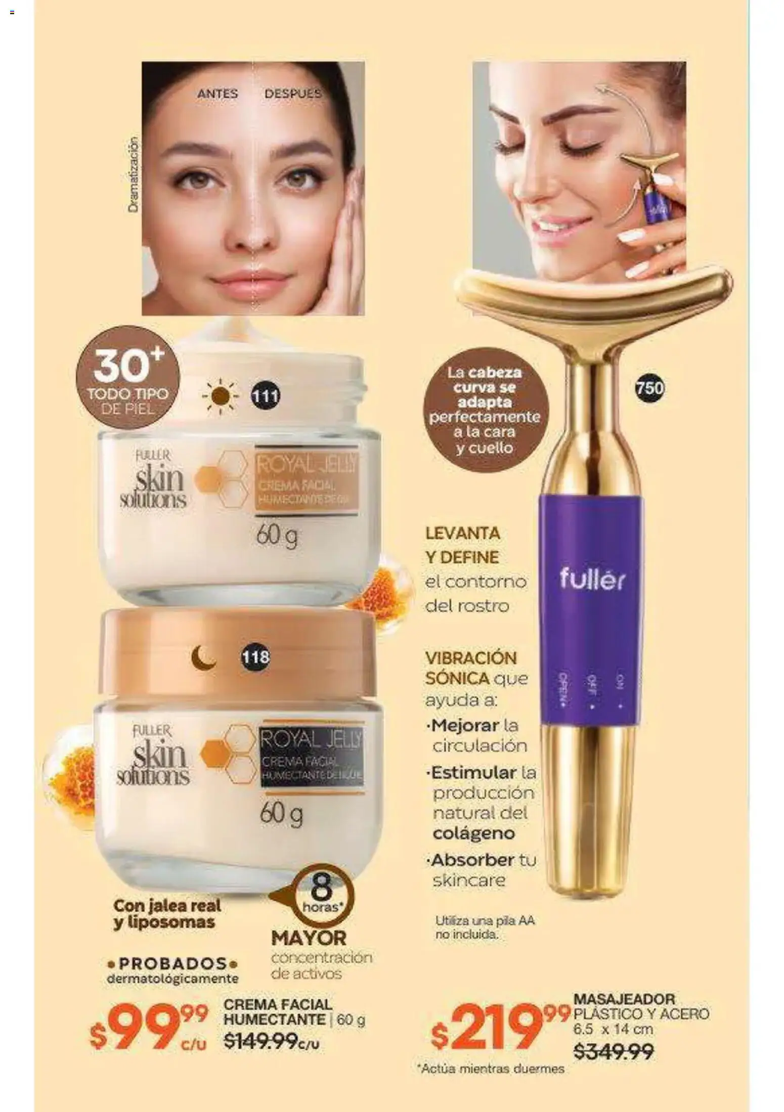 Nuevas ofertas de Fuller válidas en toda la República Mexicana desde el 16/09/2026. ¡Encuentra las mejores ofertas en Fuller campaña 12 2026! | Página: 59 | Productos: Crema, Contorno, Crema facial, Pila