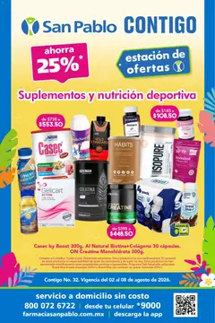Vista previa de Farmacia San Pablo catálogo, nuevo folleto de la tienda, válido en México a partir del 02/08/2026