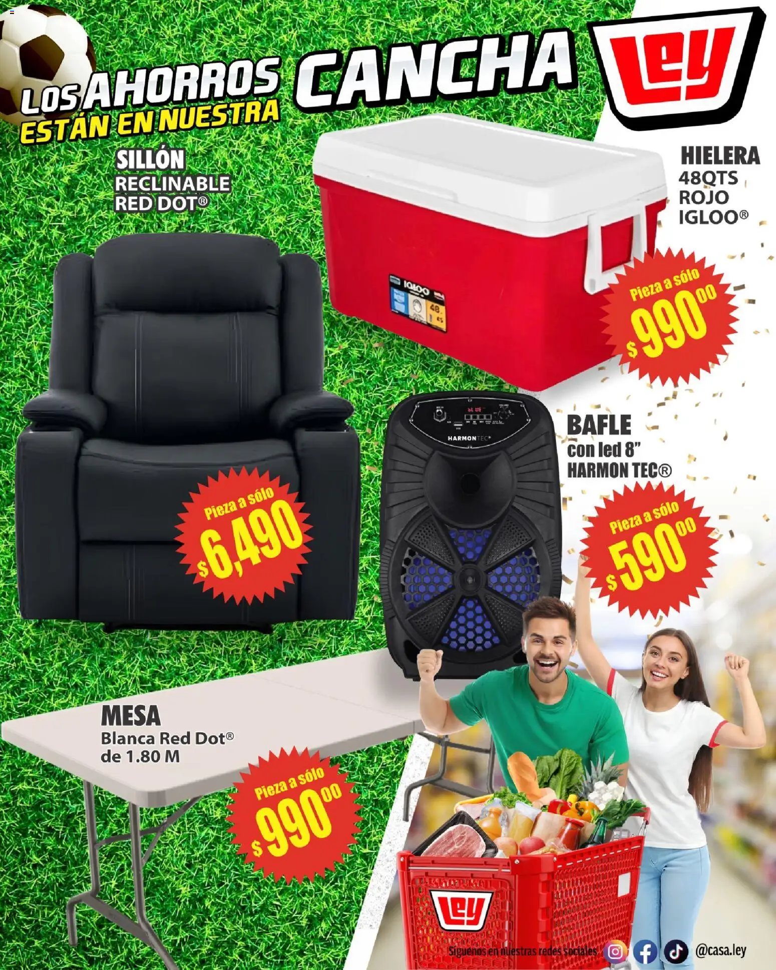 Nuevas ofertas de Casa Ley válidas en toda la República Mexicana desde el 11.06.2026. ¡Encuentra las mejores ofertas en Casa Ley folleto Día del Padre con Con Mundial 2026! | Página: 11 | Productos: Sillón, Hielera, Mesa