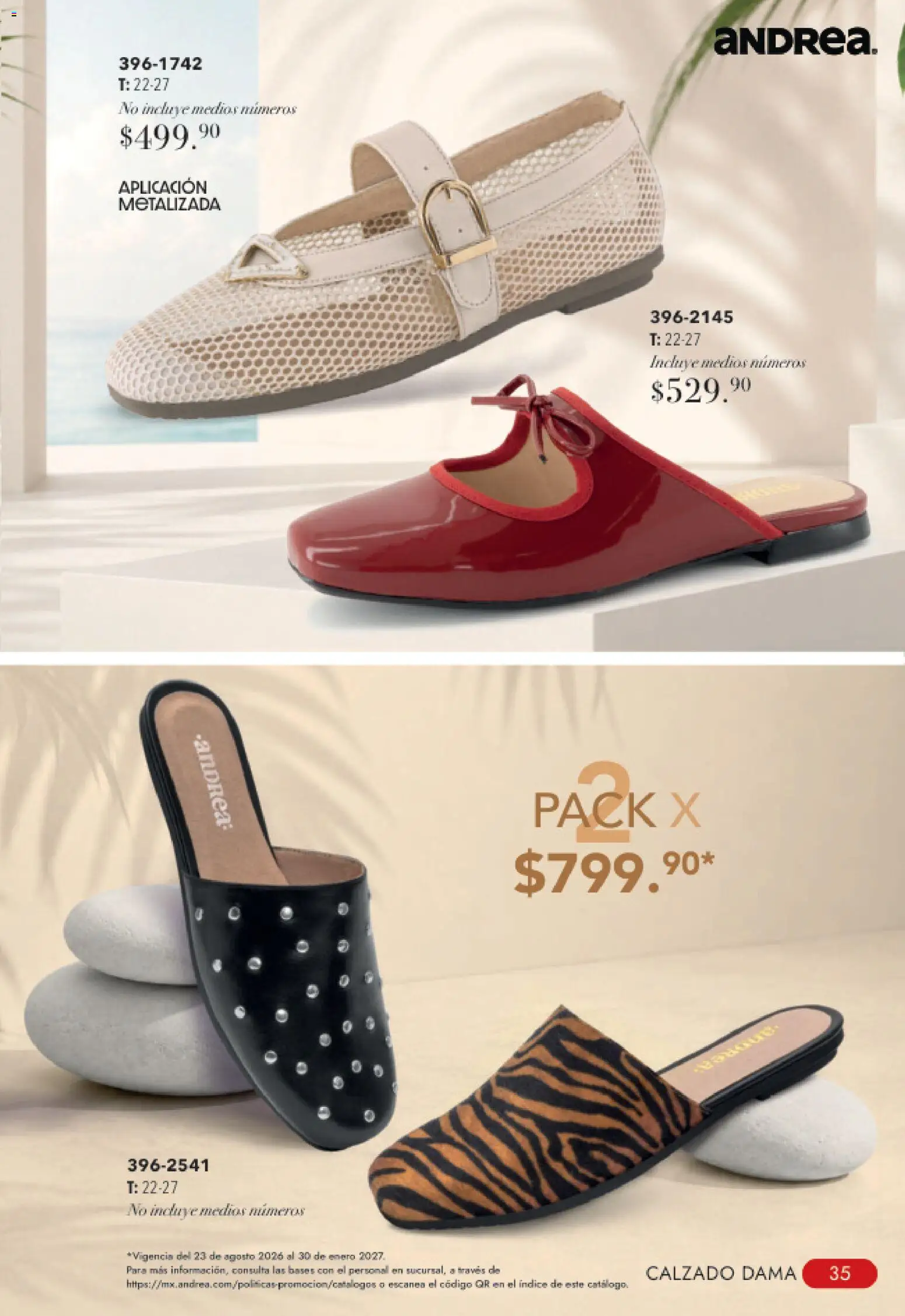 Nuevas ofertas de Andrea válidas en toda la República Mexicana desde el 23/08/2026. ¡Encuentra las mejores ofertas en Andrea catálogo Tropical! | Página: 35