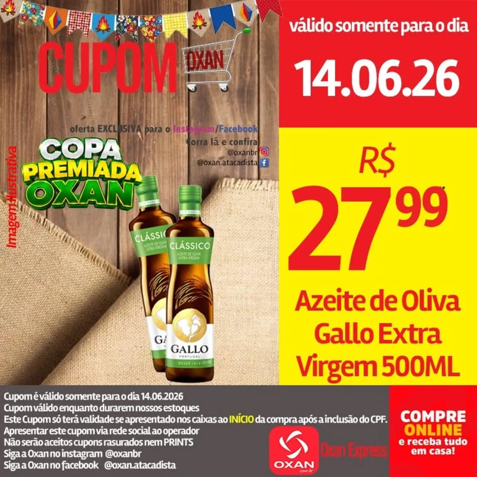 Oxan Atacadista Folheto - válido de 15.06.2026 | Página: 6 | Produtos: Copa, Azeite