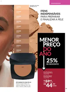 Avon - Campanha 04 - Pré-Visualização do folheto da loja Avon, válido de 18.02.2026 | Página: 61 | Produtos: Pó compacto, Maquiagem, Pó