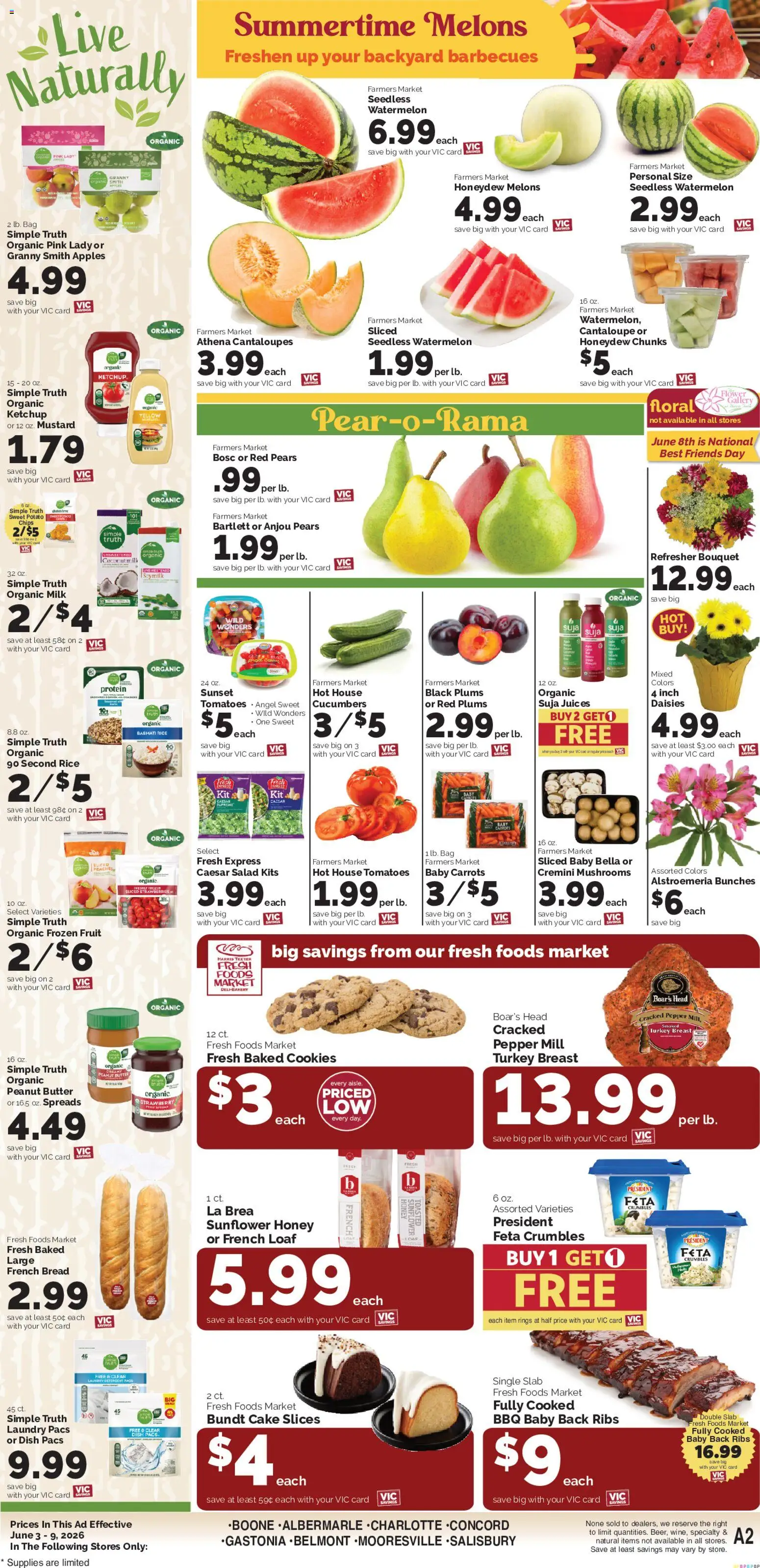 Harris Teeter Weekly Ad - valid from 03.06.2026 | Page: 11 | Products: Mushrooms, Apples, Tomatoes, Rice