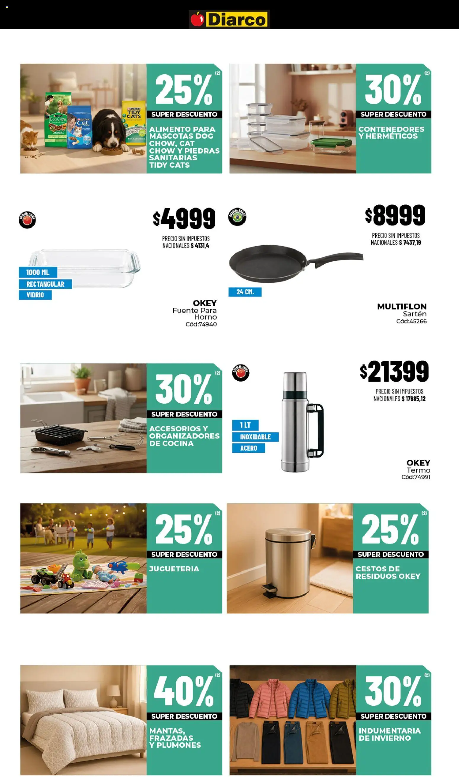 Diarco - Ofertas Gba │ válido desde el 03/08/2026 | Página: 17 | Productos: Horno, Cocina, Termo, Fuente