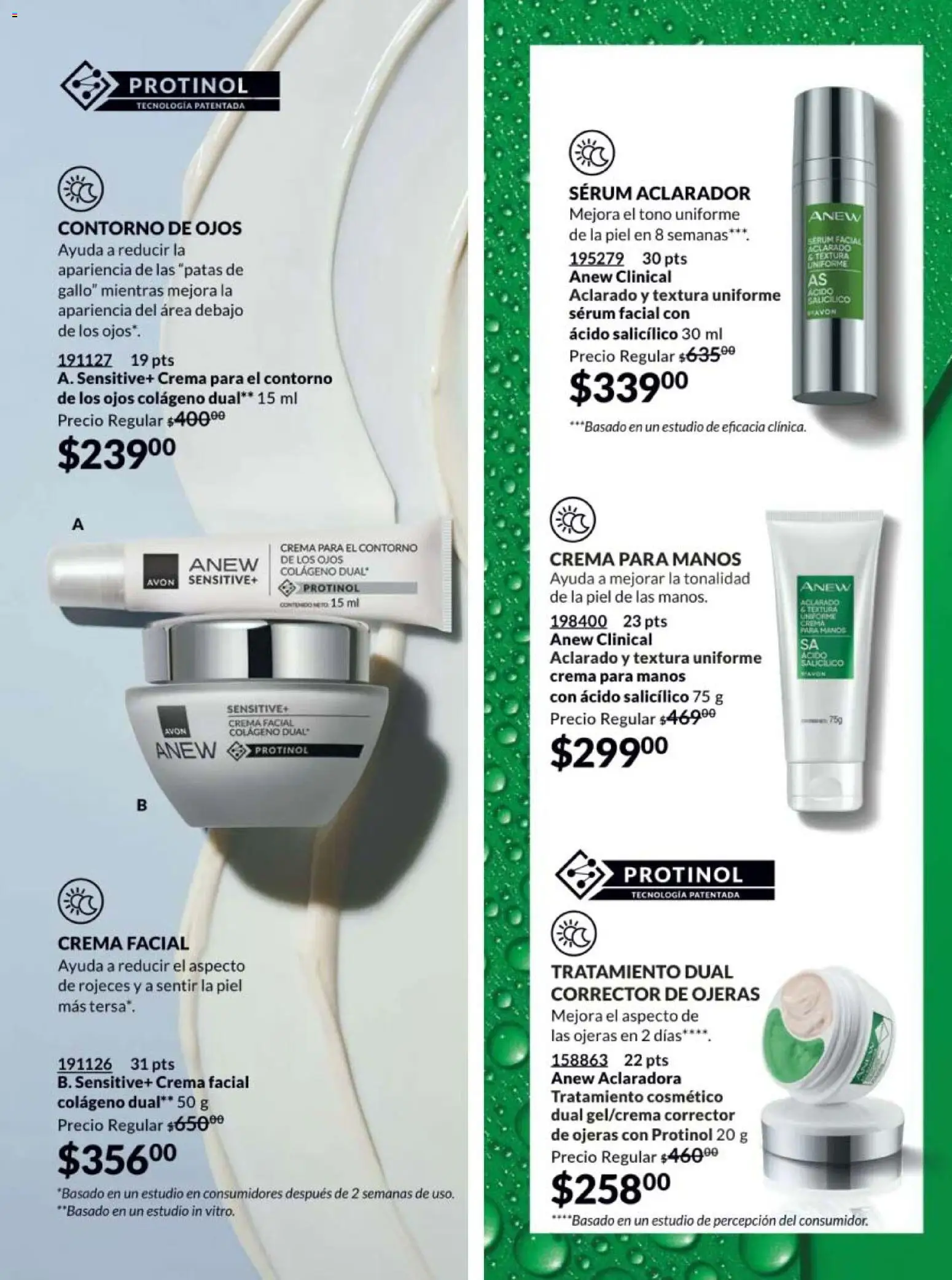 Nuevas ofertas de AVON válidas en toda la República Mexicana desde el 20/02/2026. ¡Encuentra las mejores ofertas en AVON campaña 4 2026! | Página: 124 | Productos: Crema para manos, Contorno de ojos, Contorno, Corrector de ojeras