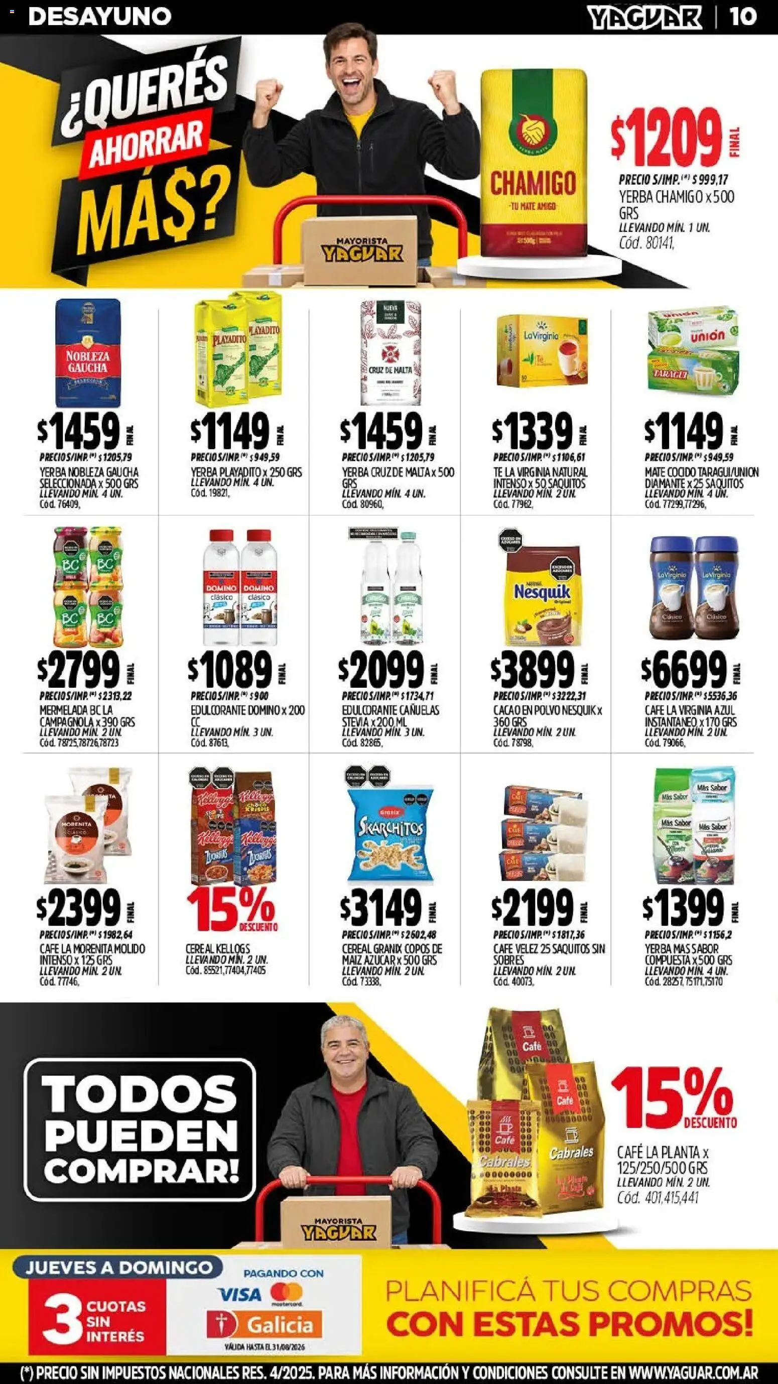 Yaguar - Oferta Semanal Córdoba │ válido desde el 17/07/2026 | Página: 11 | Productos: Mate, Yerba, Té, Cacao
