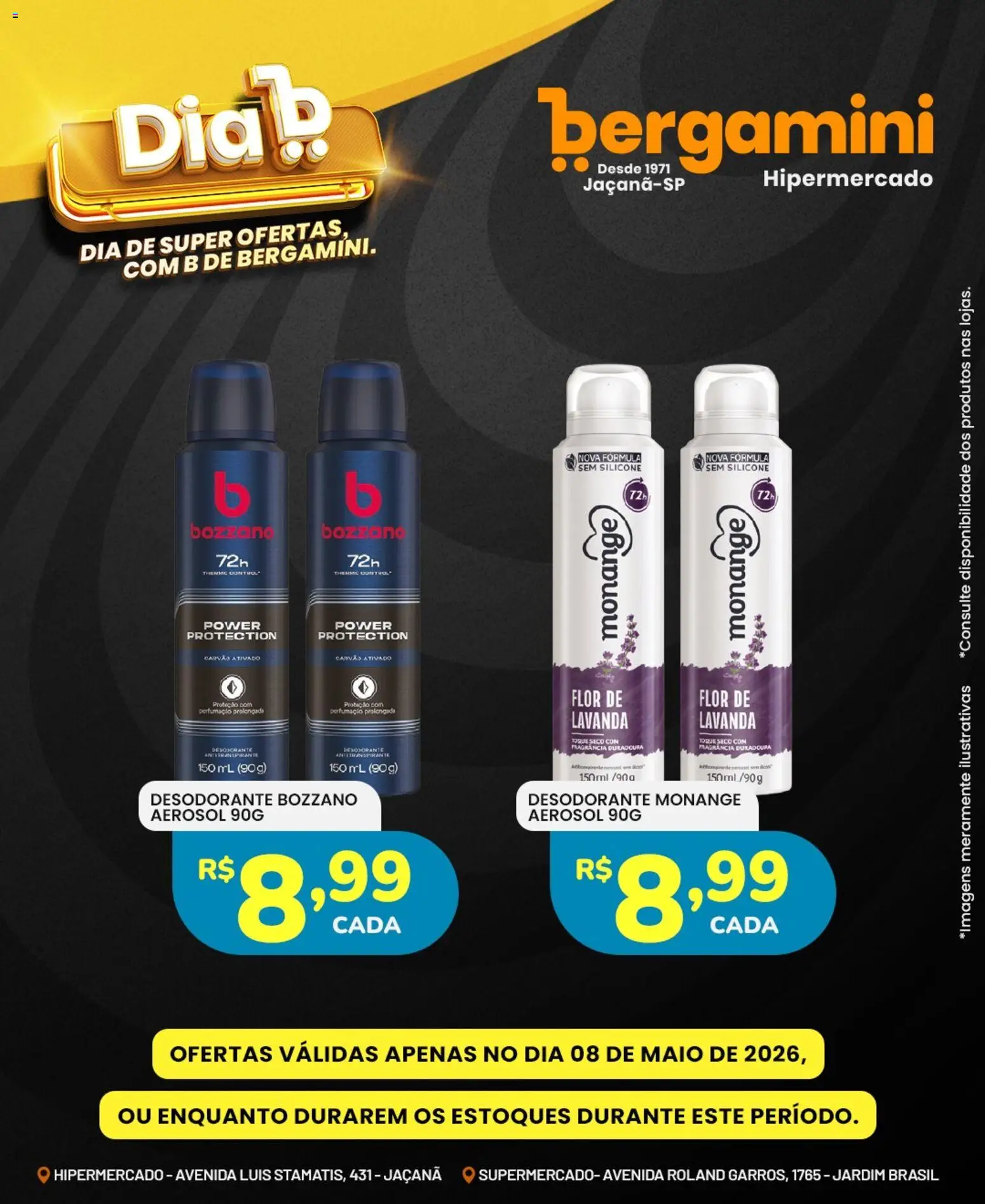 Supermercado Bergamini Folheto - válido de 08.05.2026 | Página: 17 | Produtos: Fragrância, Desodorante, Maiô