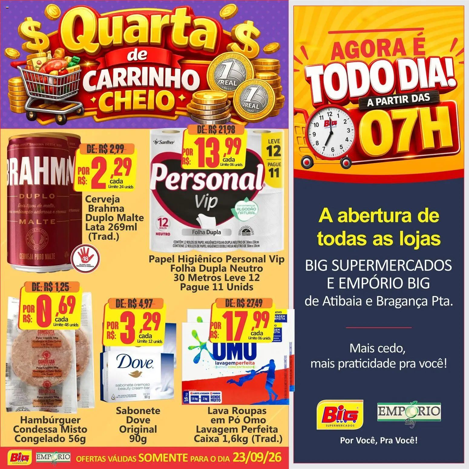 Big Supermercados Quarta-feira 23 Setembro