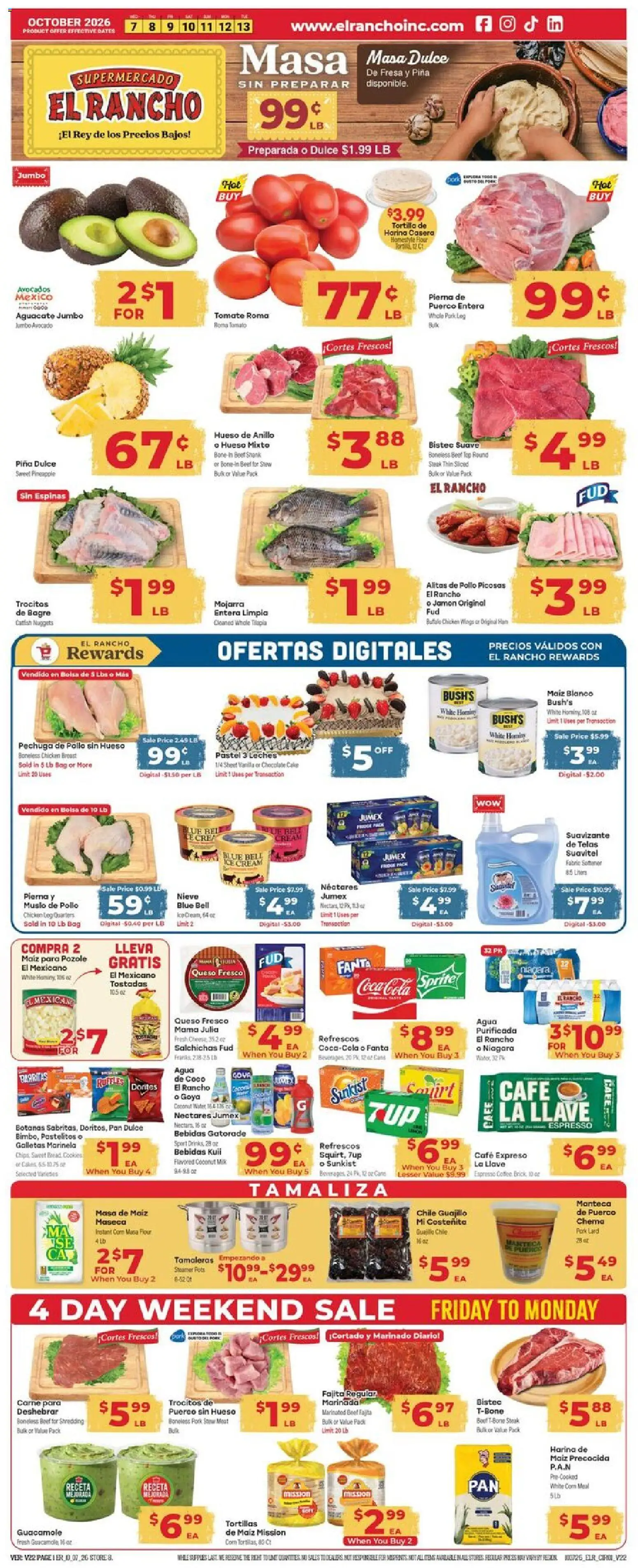 El Rancho Weekly Ad - valid from 10/07/2026 | Page: 1