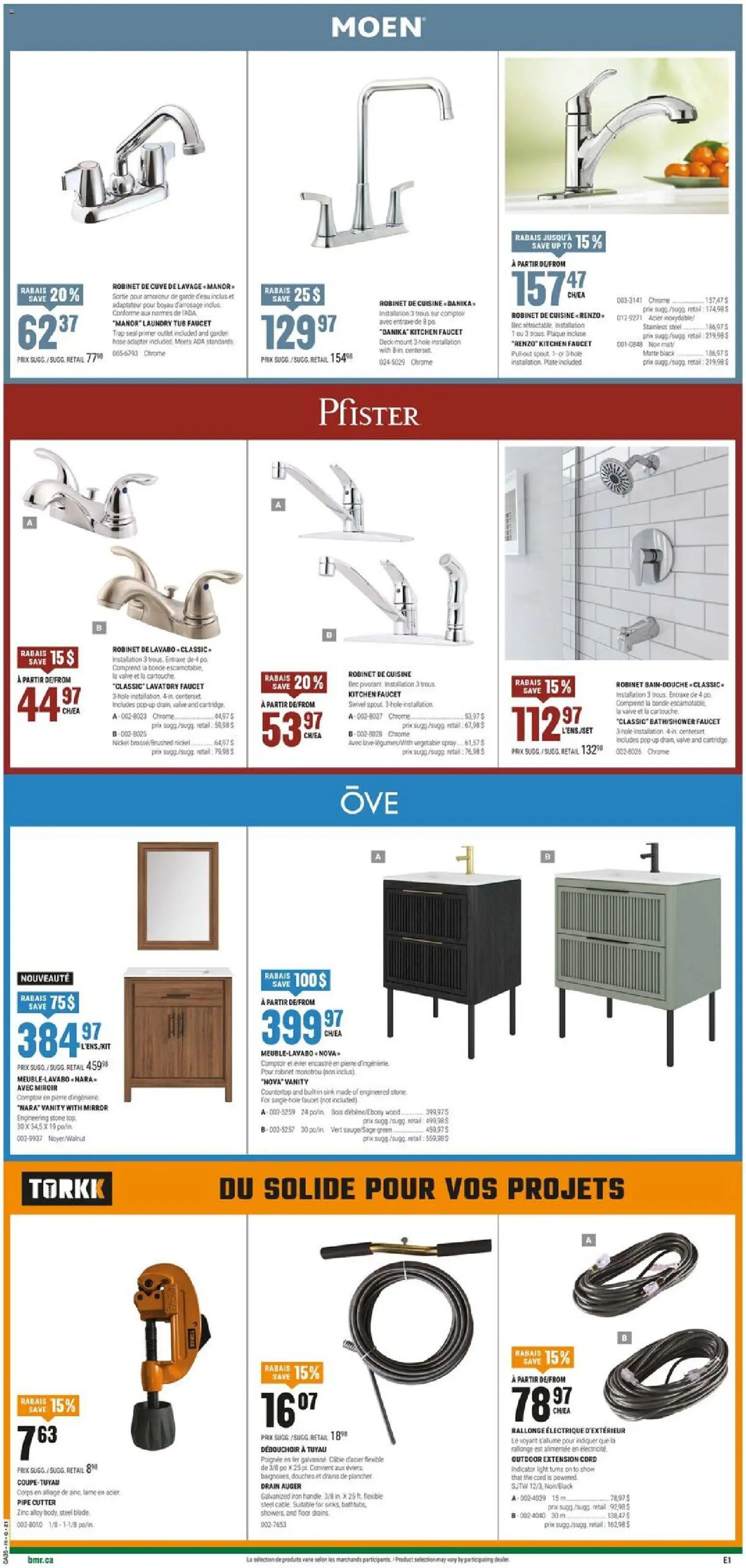 BMR flyer valid from Aug 27, 2026 | Page: 5 | Products: Cable, Adapter, Cutter, Mirror