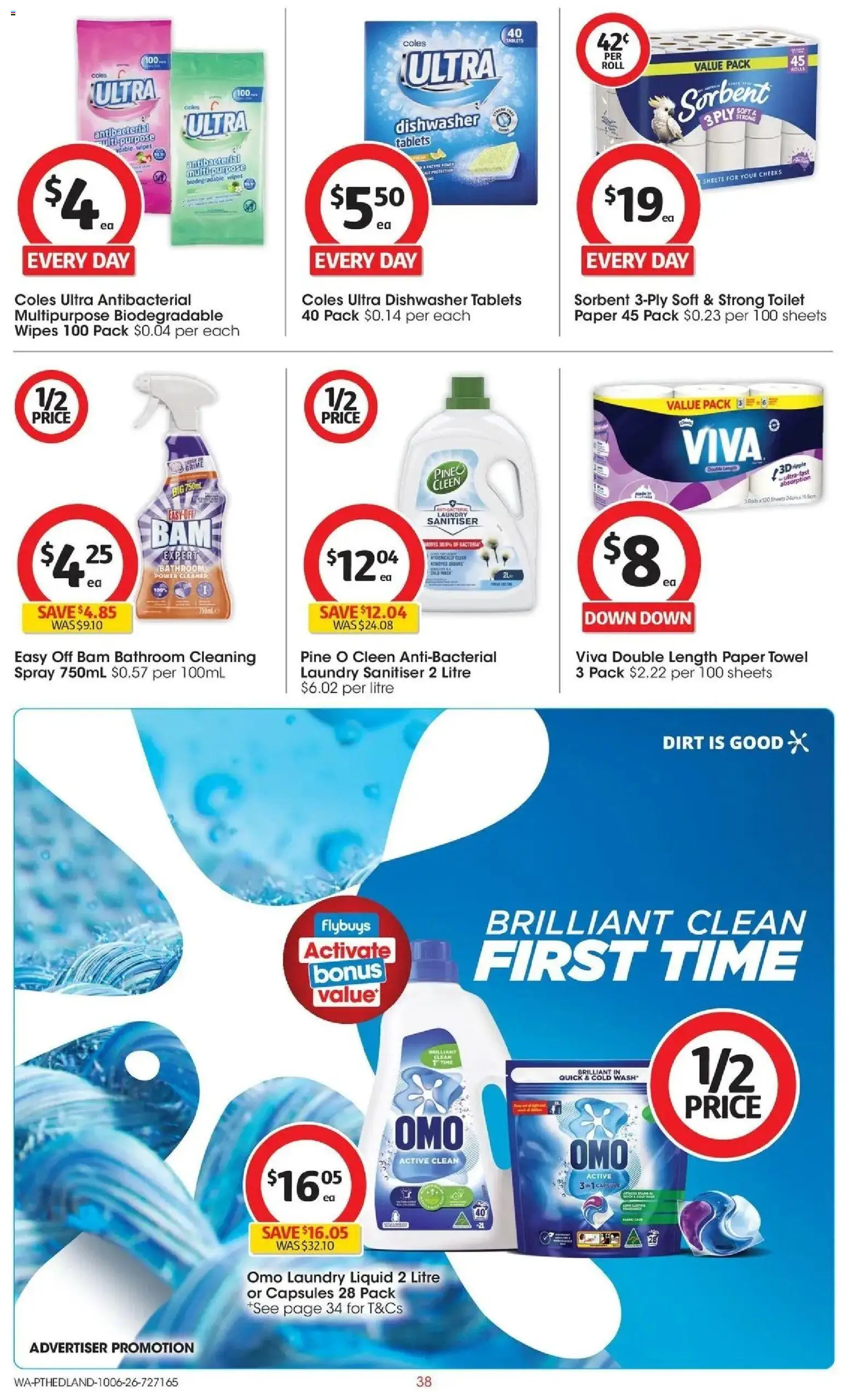 Coles catalogue - valid from 09.06.2026 | Page: 38 | Products: Toilet, Multipurpose, Tablets, Bathroom