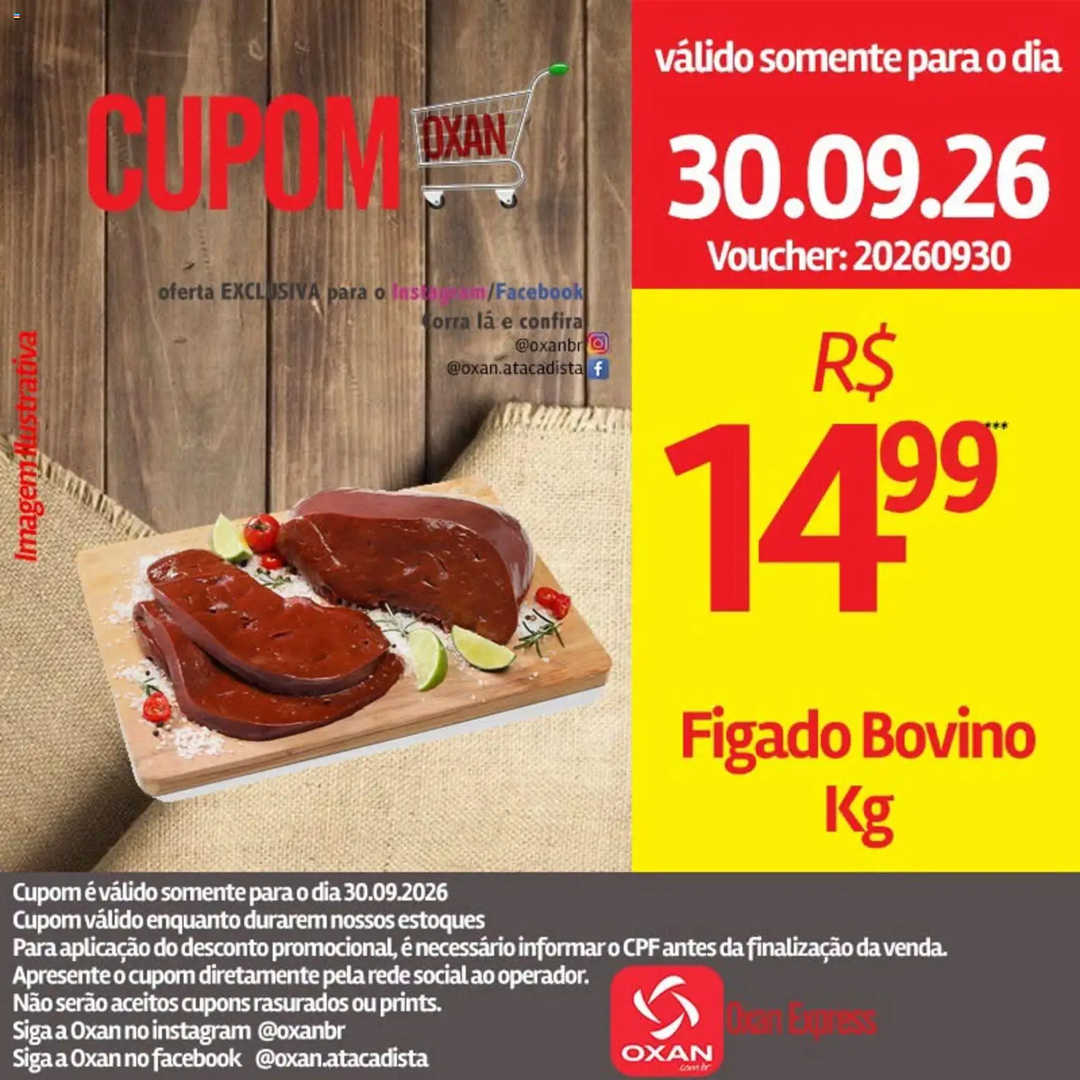 Oxan Atacadista Folheto - válido de 30/09/2026 | Página: 10 | Produtos: Fígado