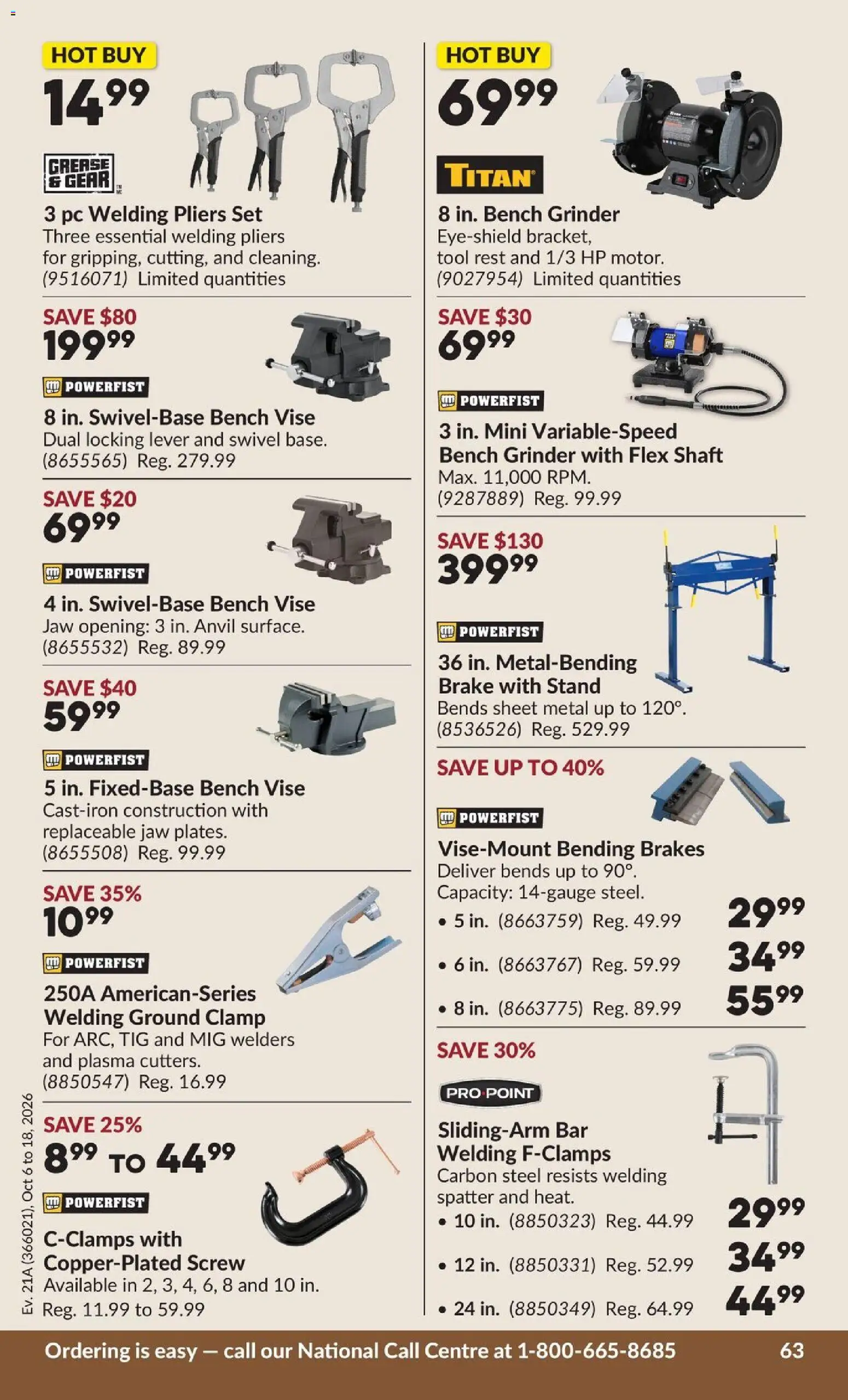 Princess Auto flyer valid from Oct 6, 2026 | Page: 69 | Products: PC, Grinder