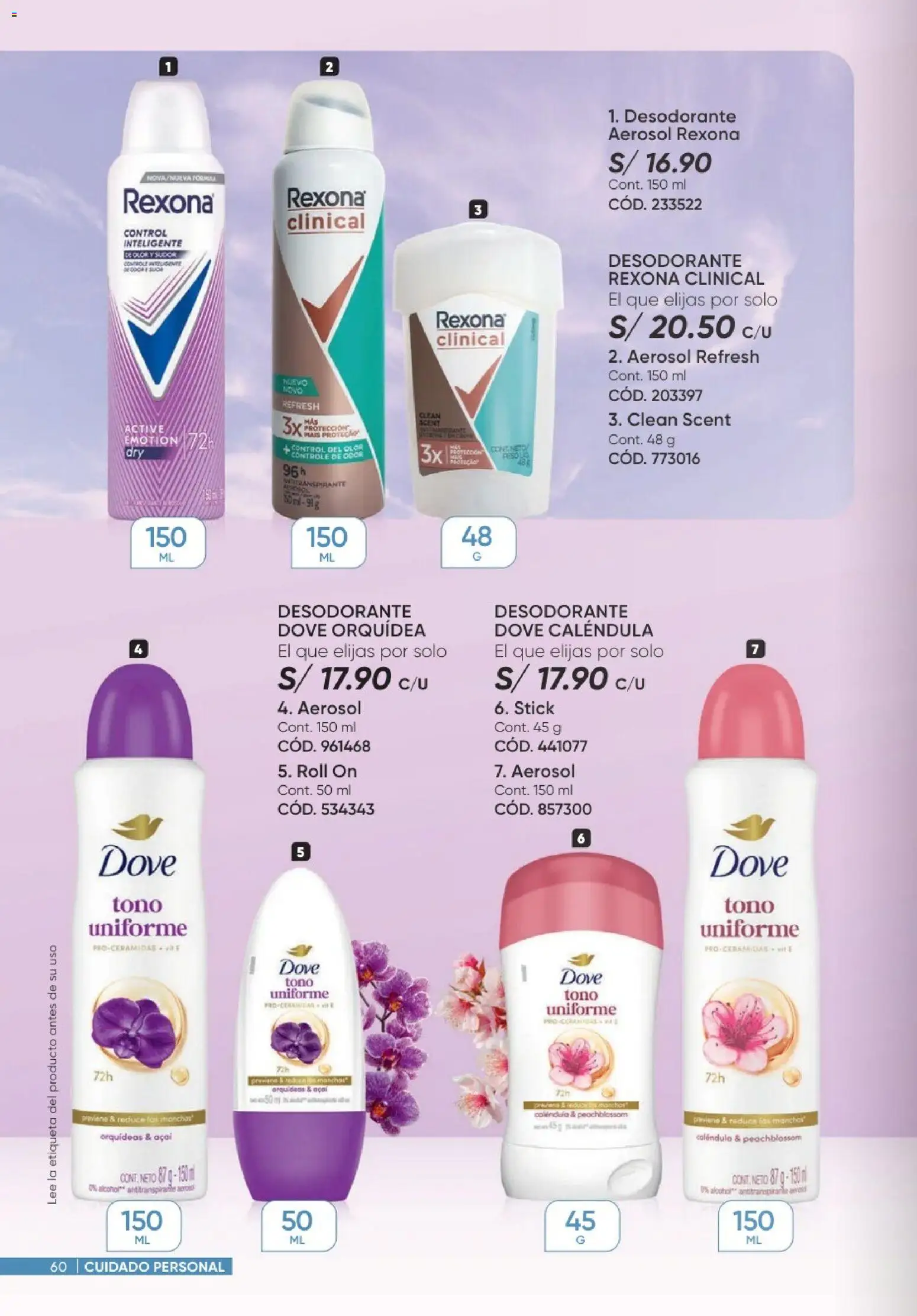 Catálogo Azzorti válido desde 20/09/2026 | Página: 60 | Productos: Alcohol, Desodorante, Orquídea
