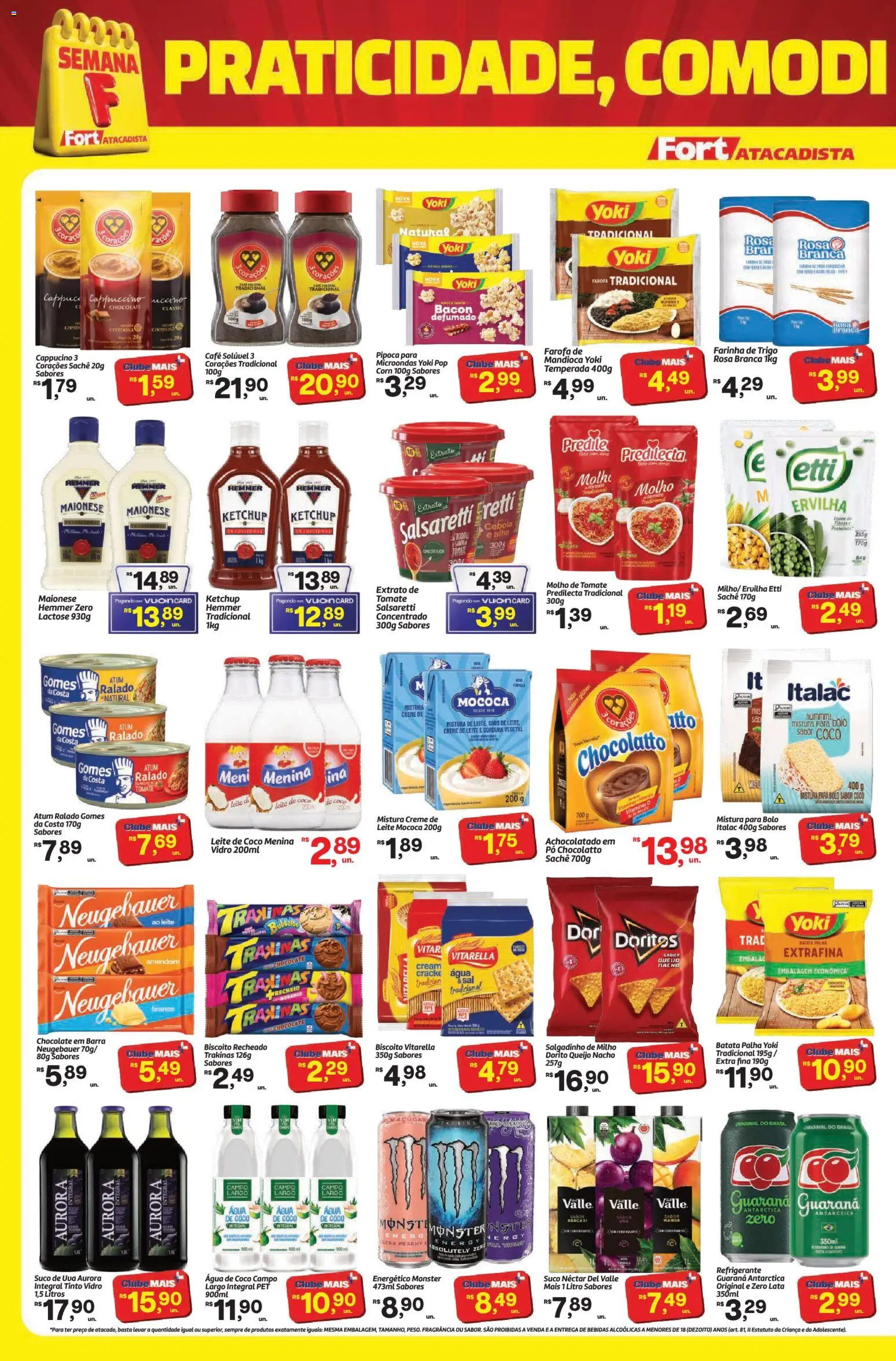 Fort Atacadista Folheto - válido de 30/06/2026 | Página: 2 | Produtos: Queijo, Suco, Microondas, Atum
