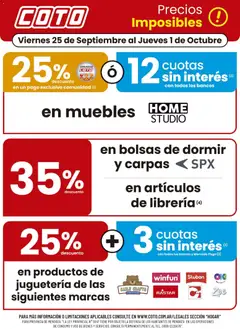 Vista previa Coto - Hogar válido desde el 25/09/2026