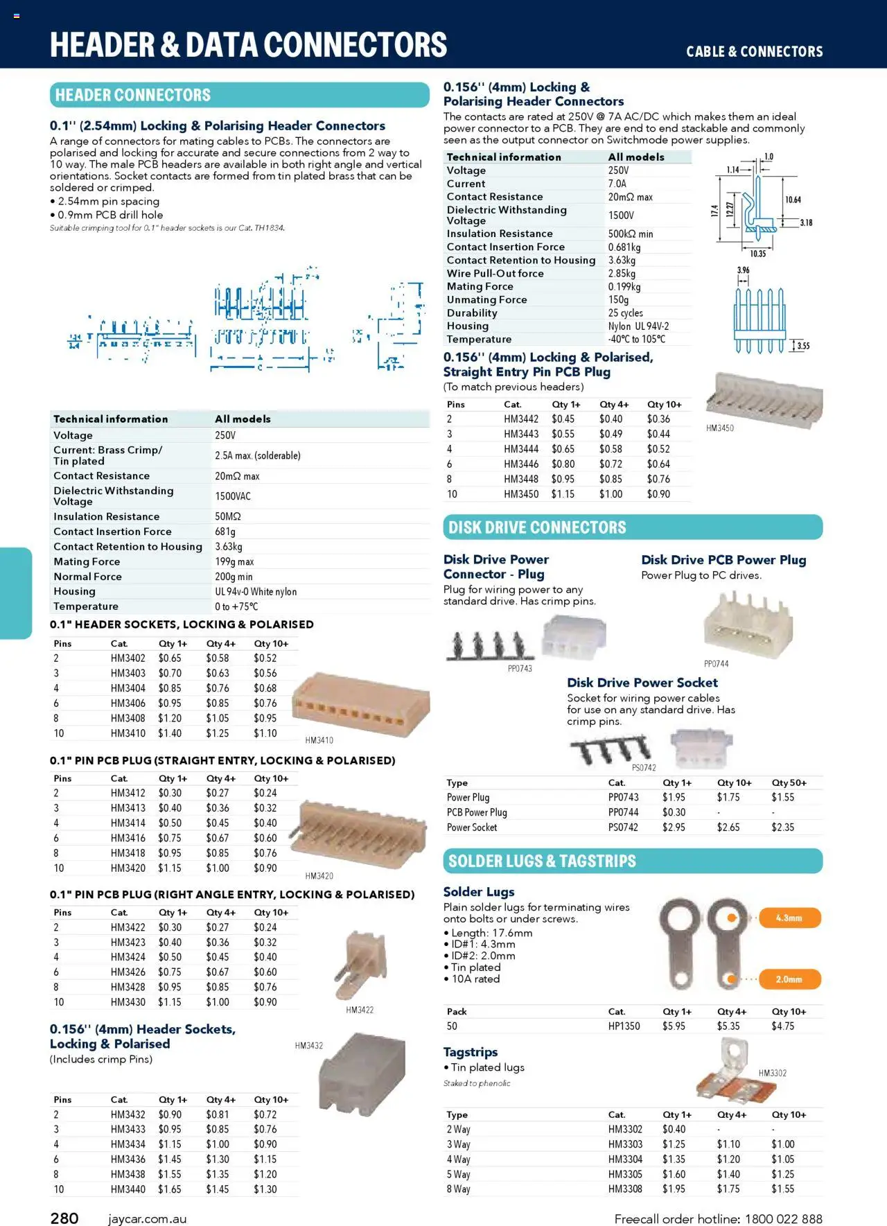Jaycar catalogue - valid from 09/07/2025 | Page: 280 | Products: Socket, Cable, Connector, Disk