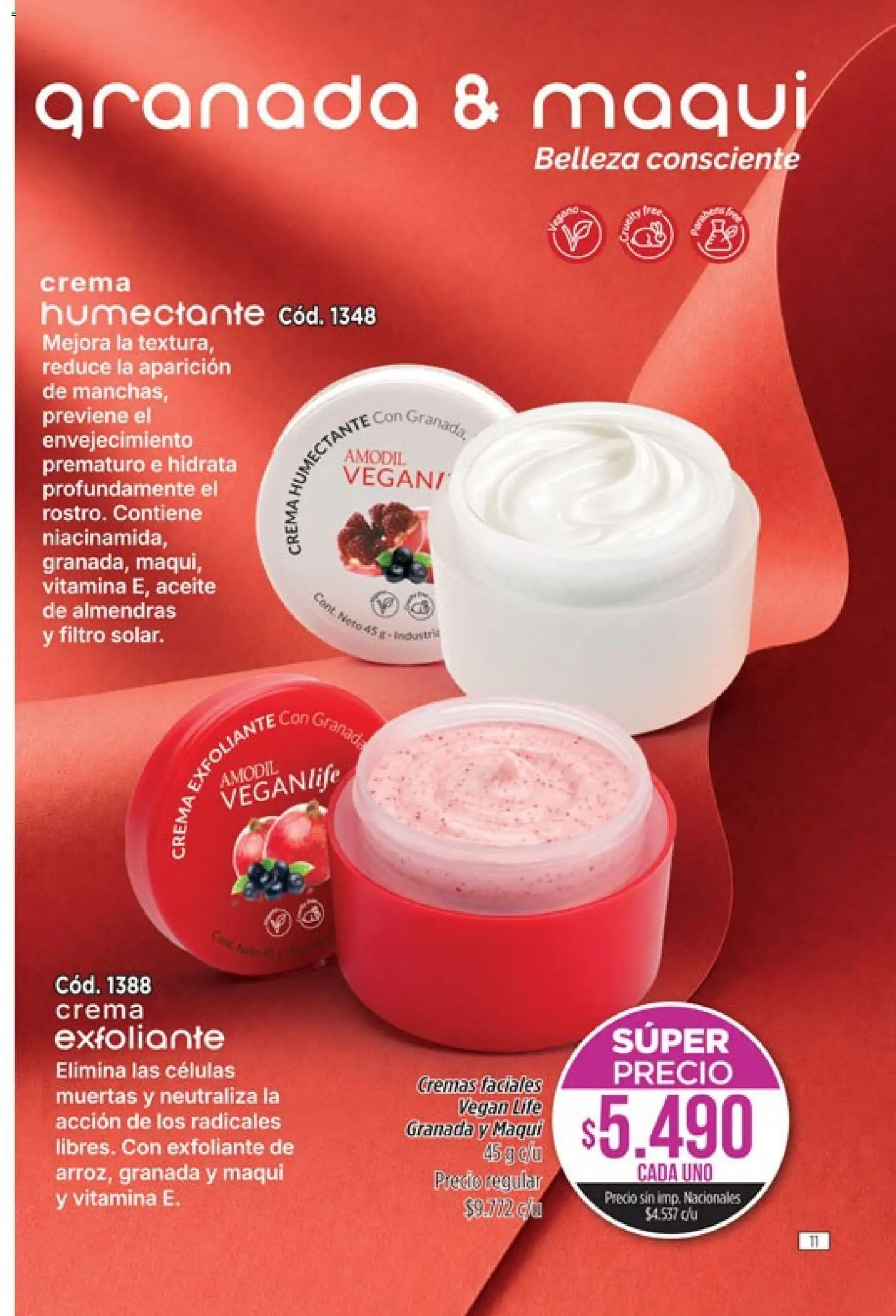 Catálogo Amodil Campaña 12 │ válido desde el 30/06/2026 | Página: 11 | Productos: Almendras, Aceite, Crema