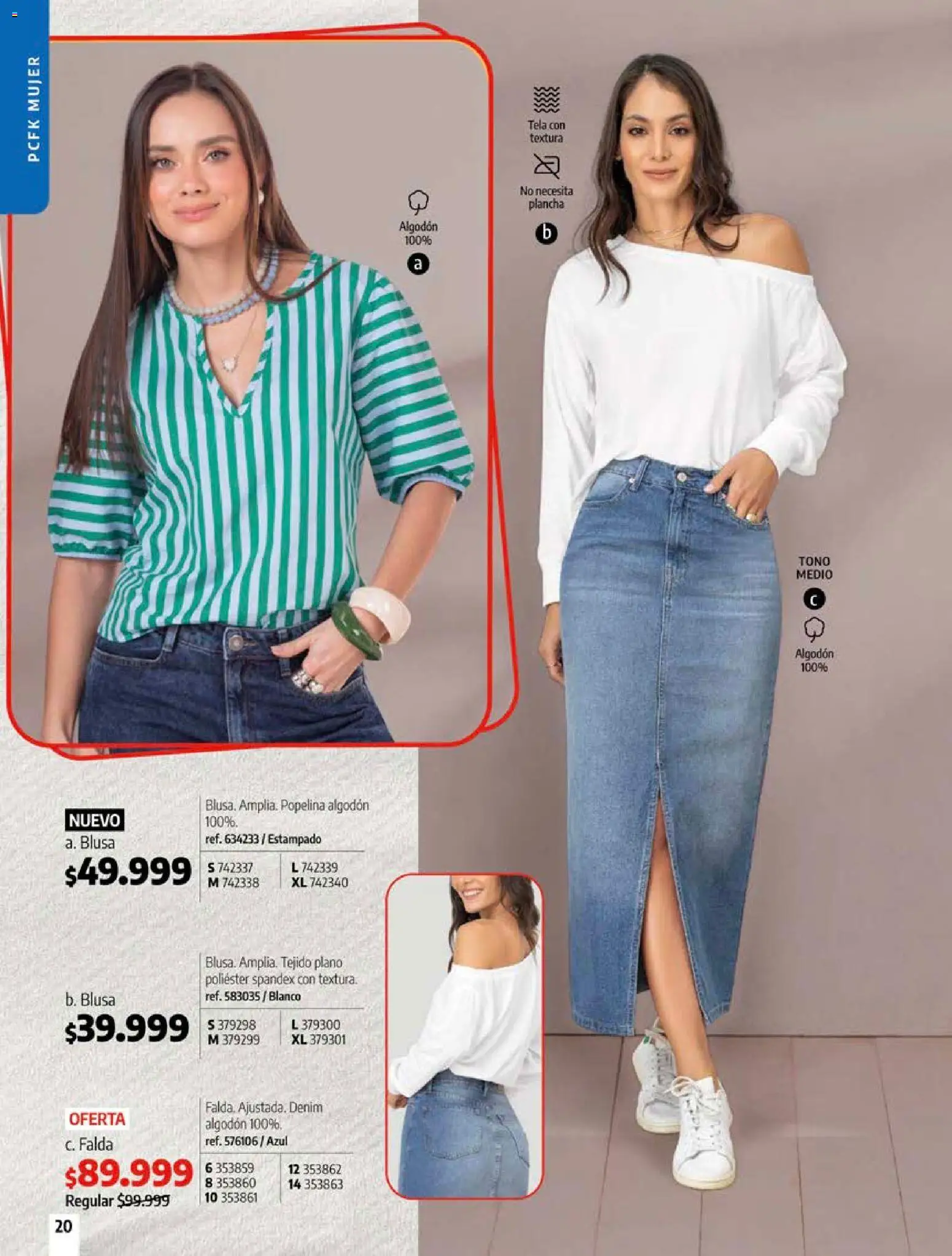 Pacifika revista - valida desde el 20.05.2026 | Página: 21 | Productos: Plancha, Algodón, Falda, Blusa