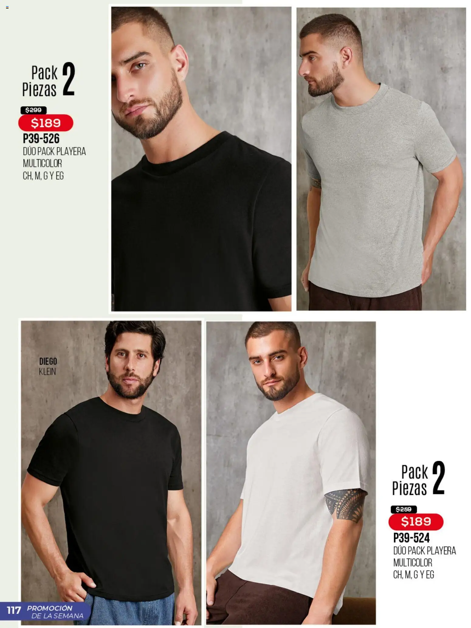 Nuevas ofertas de Cklass válidas en toda la República Mexicana desde el 13.04.2026. ¡Encuentra las mejores ofertas en Cklass catálogo Promo semanal! | Página: 118 | Productos: Playera
