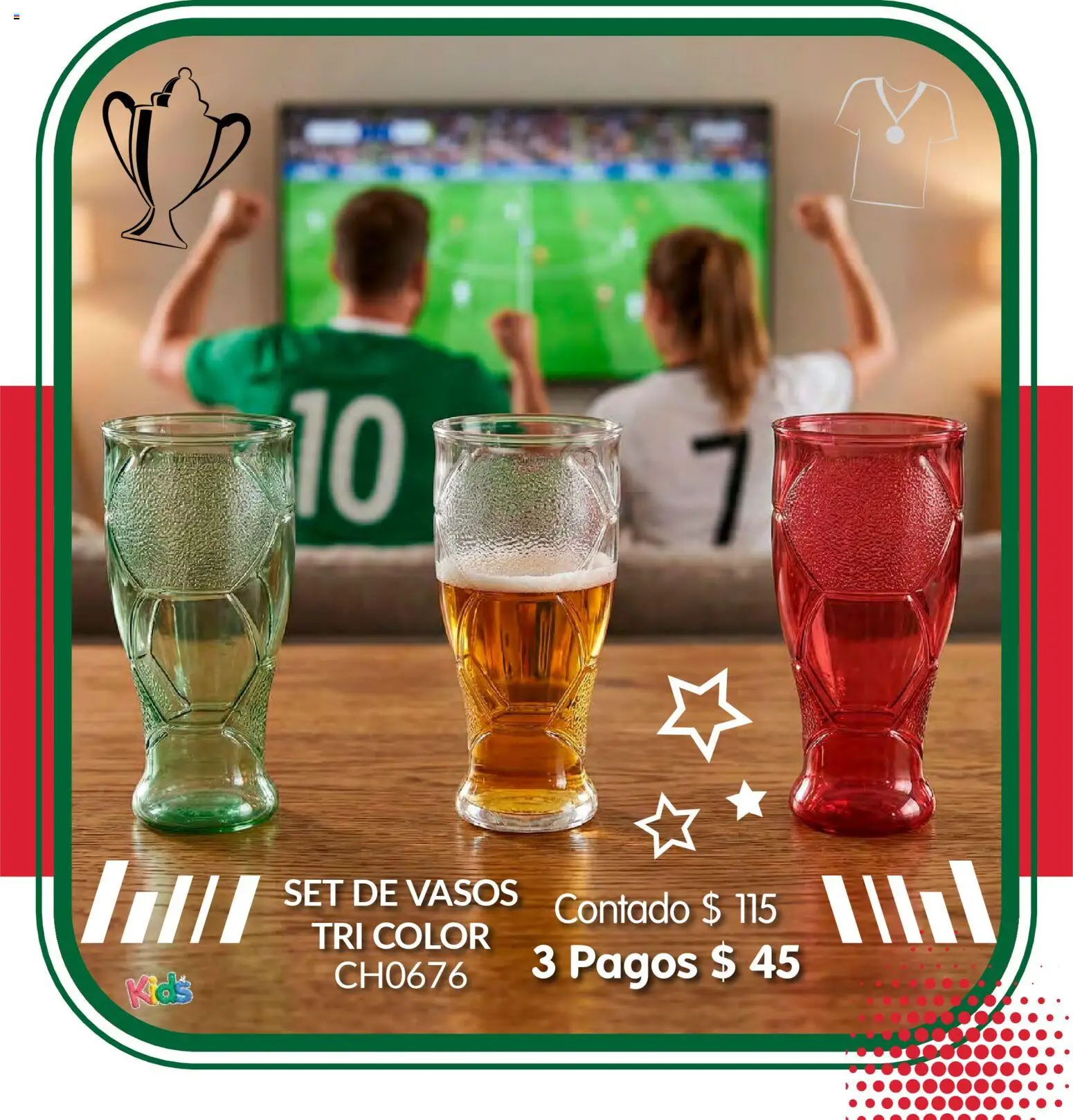 Nuevas ofertas de Colchas Concord válidas en toda la República Mexicana desde el 01.05.2026. ¡Encuentra las mejores ofertas en Colchas Concord catálogo Kids! | Página: 55 | Productos: Vasos