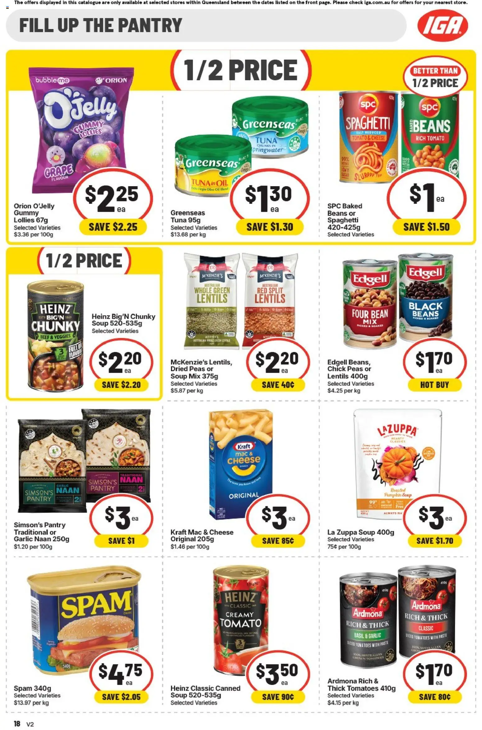 IGA catalogue - valid from 26/08/2026 | Page: 18 | Products: Tomatoes, Beef, Soup, Pumpkin