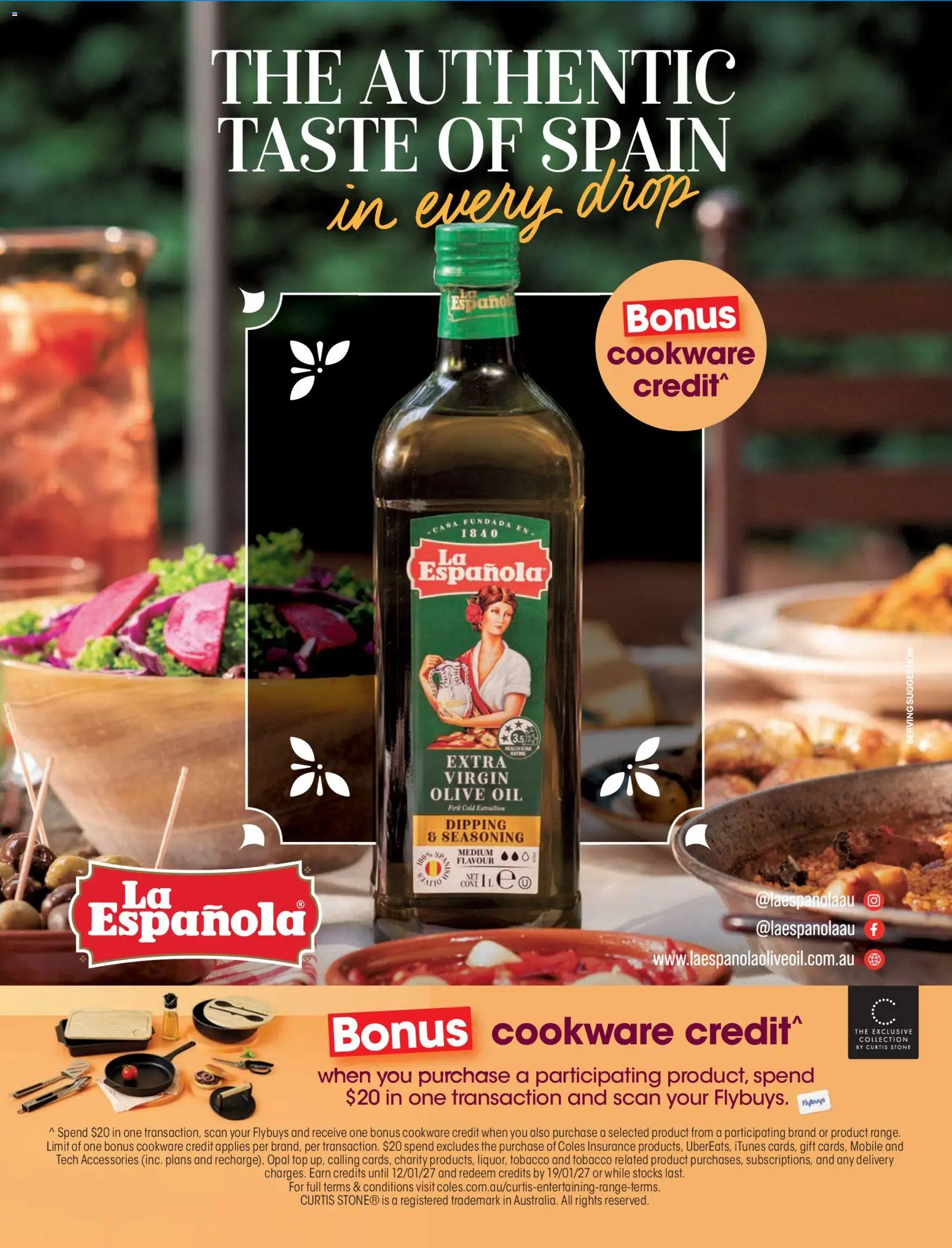 Coles catalogue - valid from 01/10/2026 | Page: 56 | Products: Cookware, Olive oil, Accessories, Extra virgin olive oil