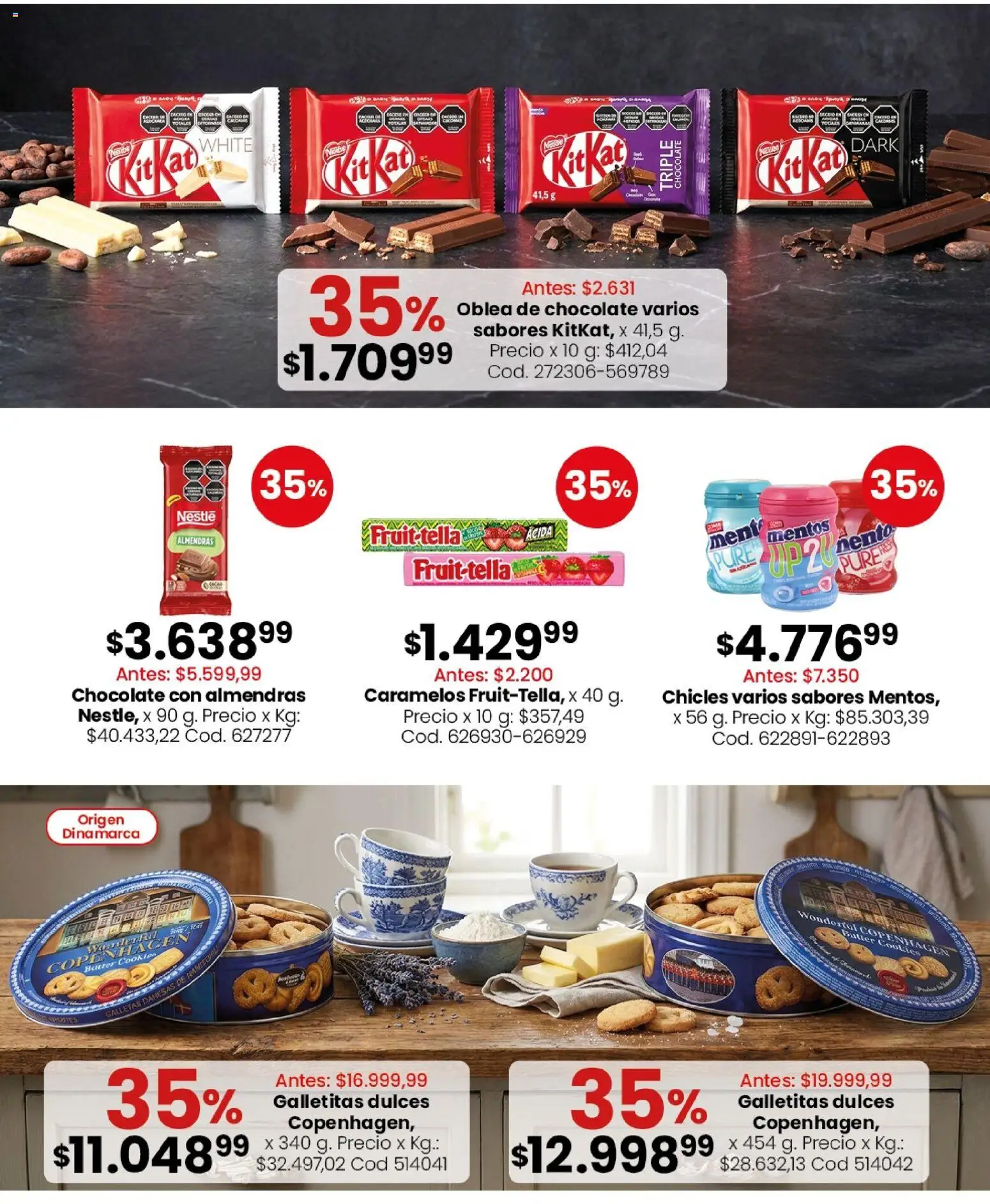 Almacén y bebidas │ válido desde el 07/09/2026 | Página: 6 | Productos: Galletitas, Dulces, Chocolate, Puré