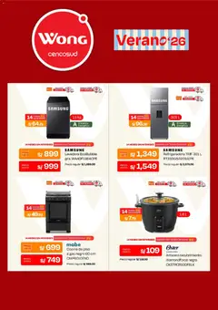 Vista previa de folleto Wong catálogo de la Wong válido desde 07/09/2026 | Página: 5 | Productos: Arrocera, Lavadora, Cocina