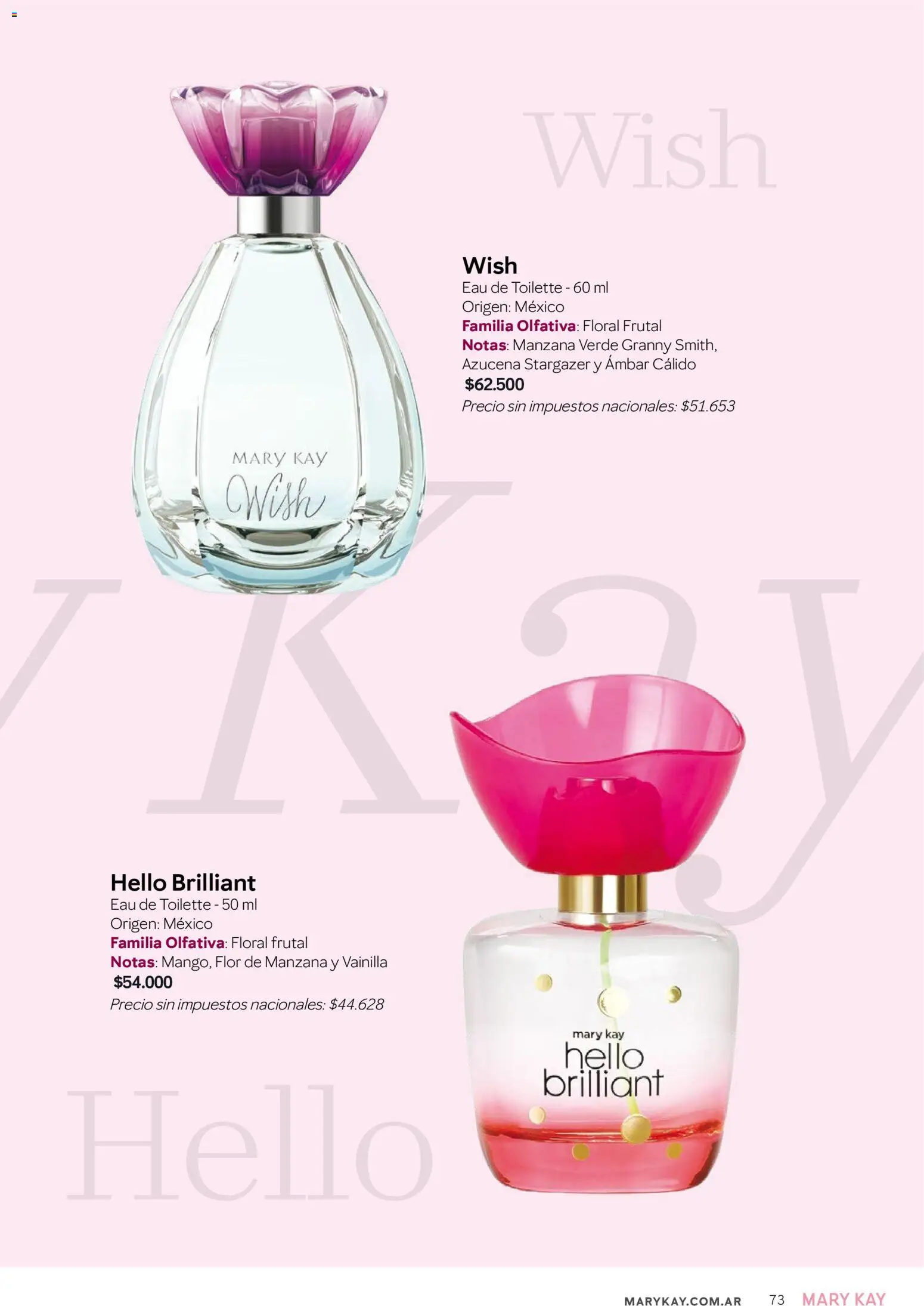 Mary Kay - Catálogo │ válido desde el 01/09/2026 | Página: 73 | Productos: Vainilla, Eau de toilette, Manzana
