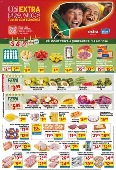 Extra ofertas de Mercado Terça e Quinta - Pré-Visualização do folheto da loja Extra, válido de 07/07/2026
